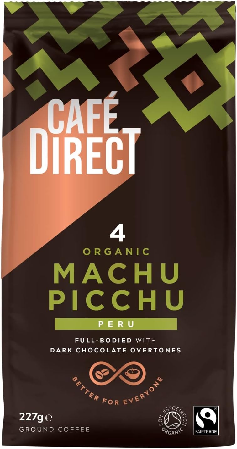 Cafedirect Machu Picchu Bio-Kaffee gemahlen, 227 g