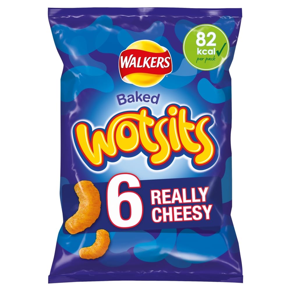 Walkers Wotsits Really Cheesy Baked Snacks Multipack 6x16,5g