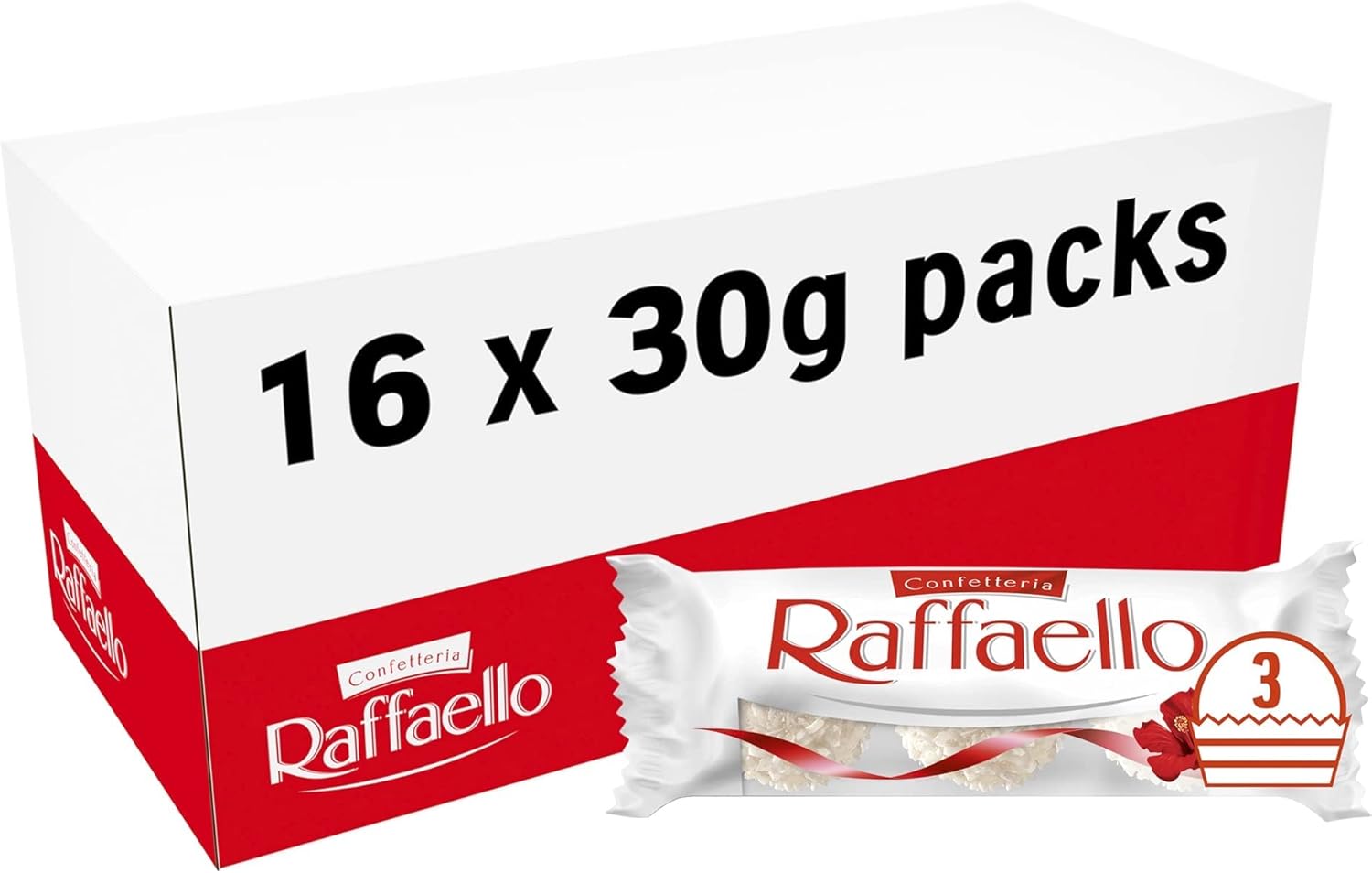 Ferrero Raffaello Kokosnuss- und Mandelschokolade-Geschenkbox, Party-Großpackung