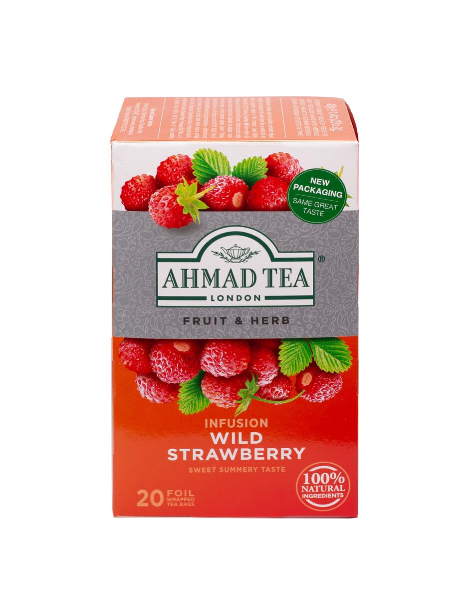 Ahmad Tea, Wild Strawberry Fruit & Herbal Infusion - 20 Teebeutel
