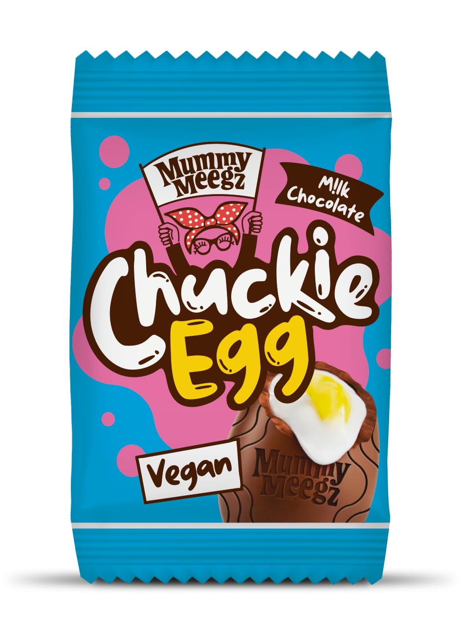 Mummy Meegz Vegan Chuckie Egg Multipack (3 x 38 g) – Hafermilchschokolade mit klebriger Fondantfüllung
