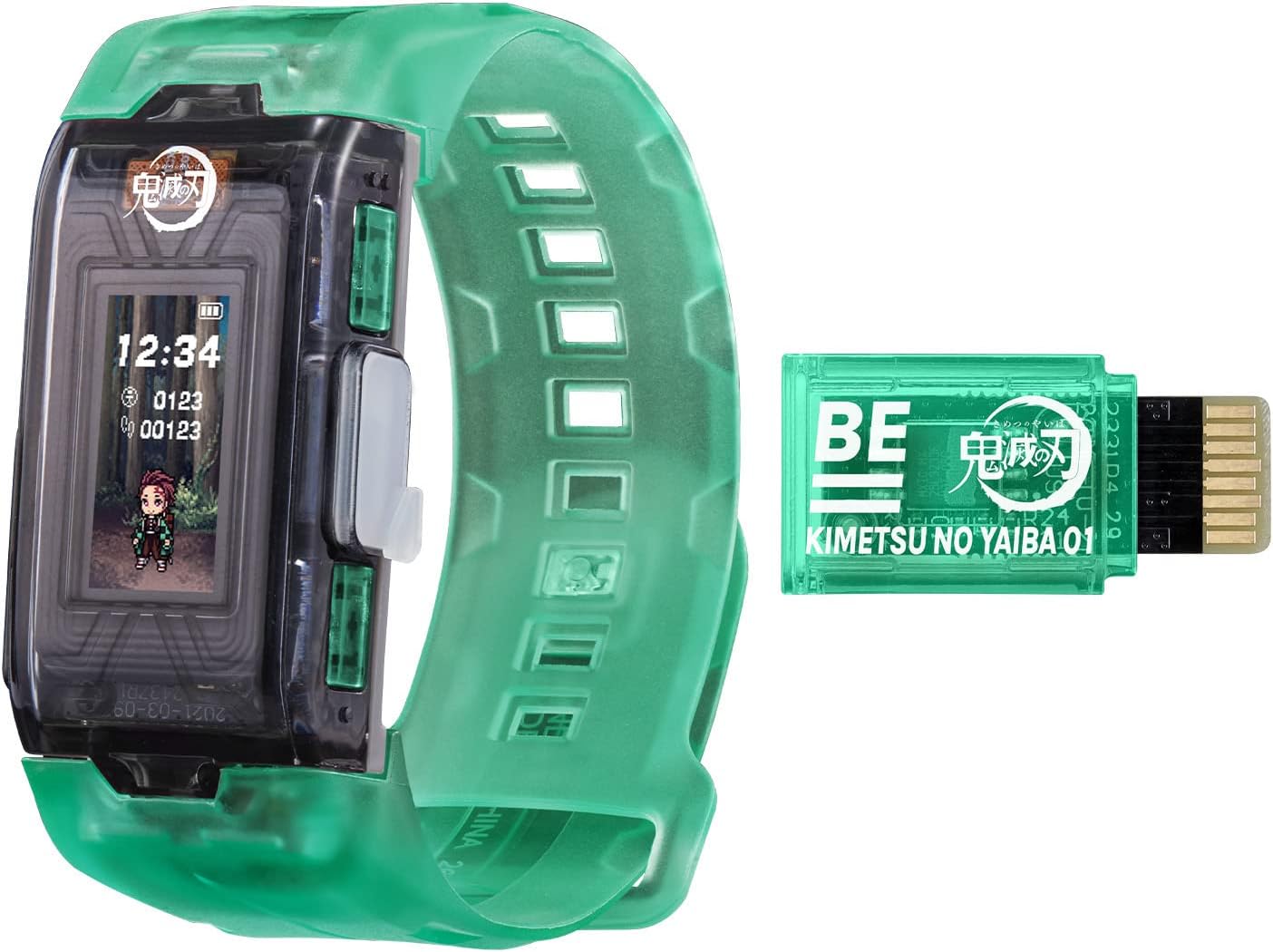 Bandai – Vital Bracelet BE Demon Slayer Set Digitale Haustieruhr (Standardgröße)