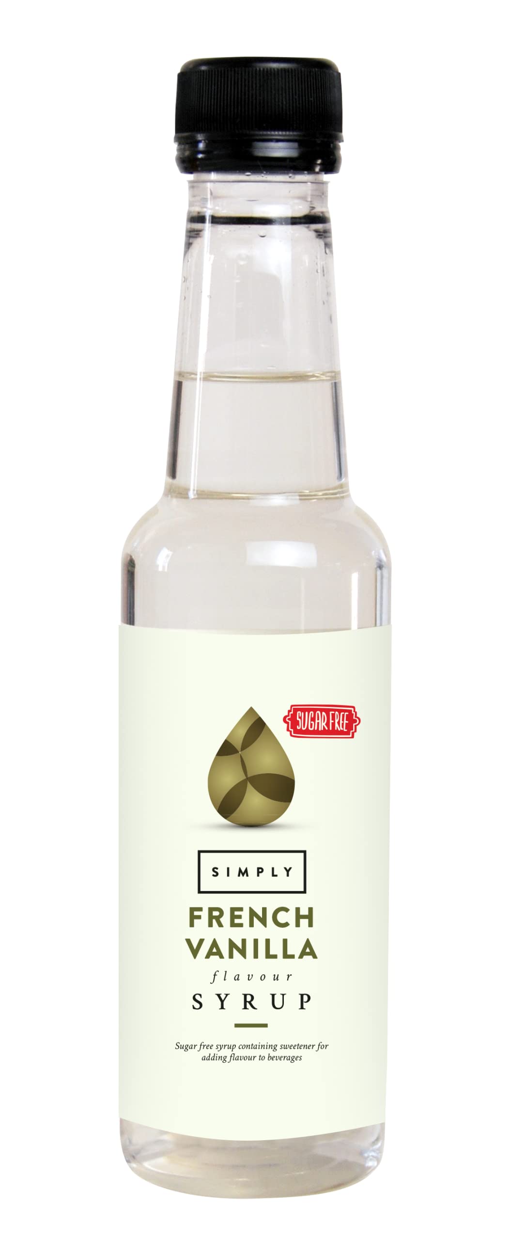 Simply – Zuckerfreier französischer Vanillesirup, kalorienarmer, veganer und nussfreier Getränkesirup