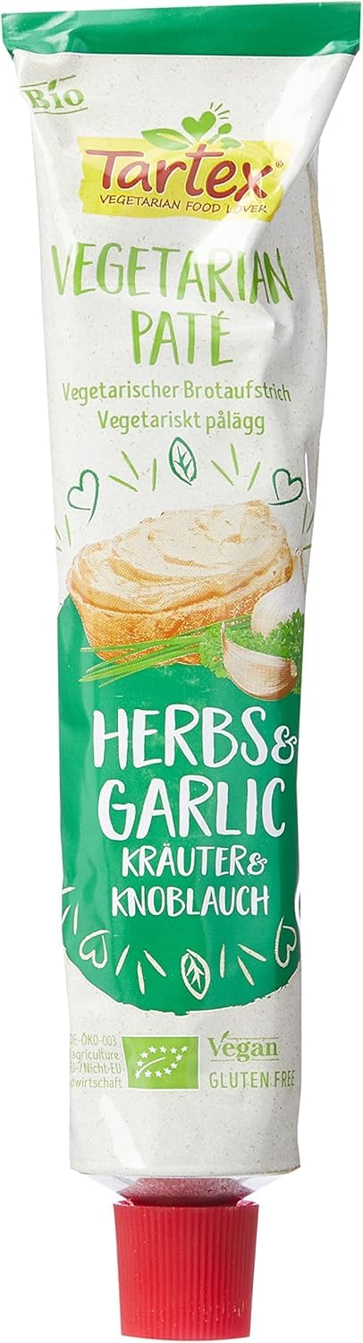 Tartex Bio-Kräuter- und Knoblauch-Vegetarische Pastete in der Tube – 200 g