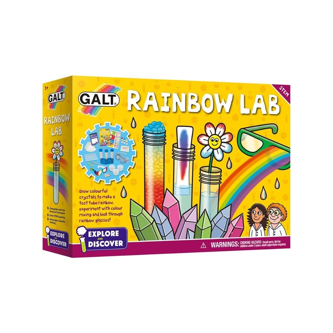 Galt Toys Rainbow Lab Science Kit – MINT-Experimente für Kinder im Alter von 5–10 Jahren