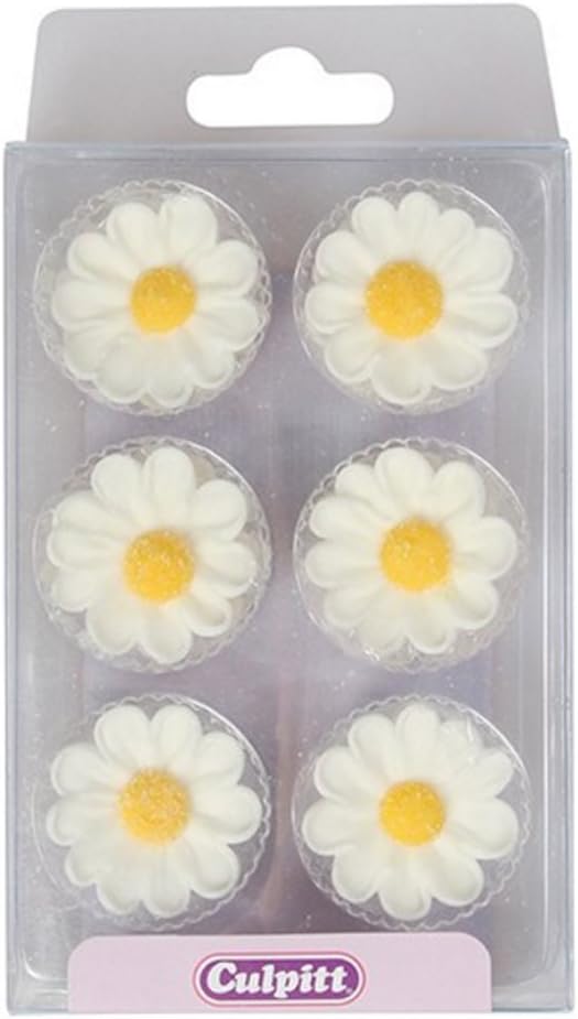 Culpitt Sugar Daisies – Essbare Kuchendekorationen für Ostern, Frühling und Blumenthemen