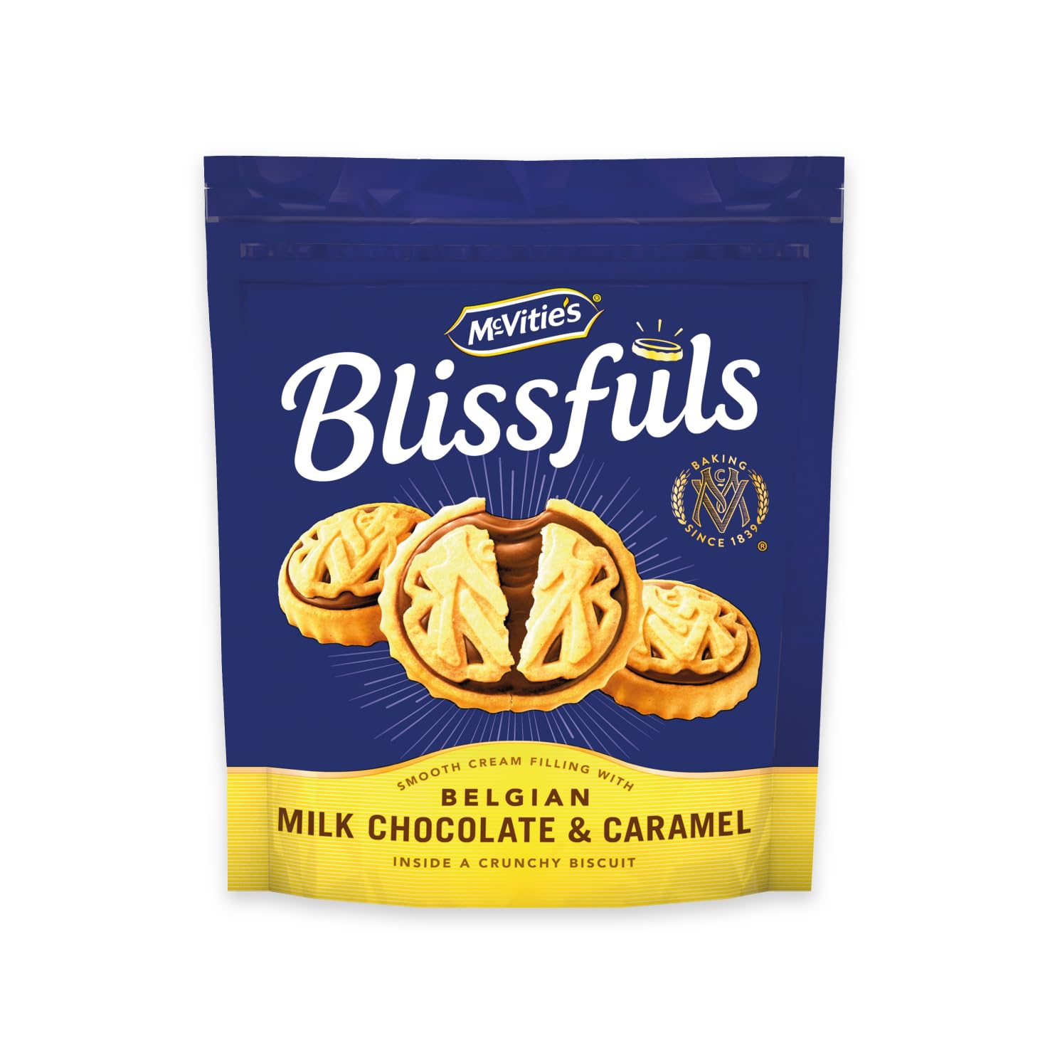 McVitie's Blissfuls Belgische Milchschokolade & Karamellkekse 172 g