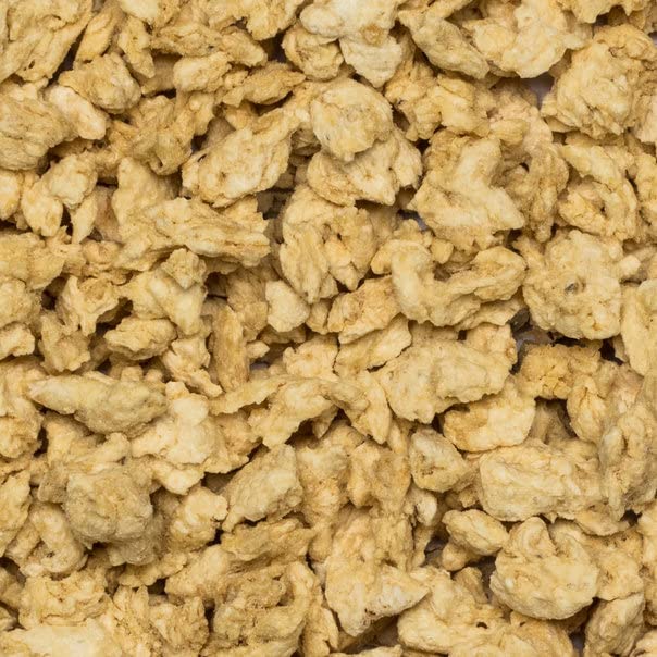 Wholefood Earth TVP Natural Chunks Sojaprotein 500 g – gentechnikfrei, proteinreich, vegan und milchfrei