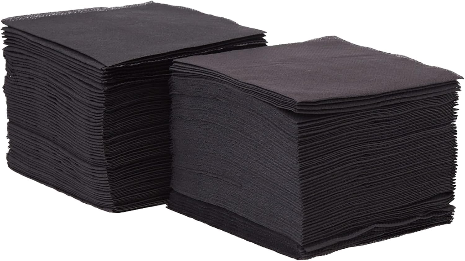 Morigami Saten Cocktail Schwarze Papierservietten 20x20 cm - 100er-Packung
