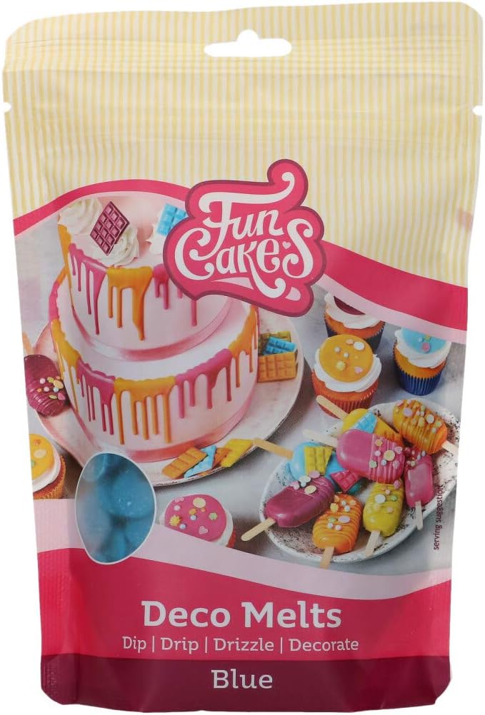 FunCakes Deco Melts Blau – AZO-freie Backschmelzen, 250 g