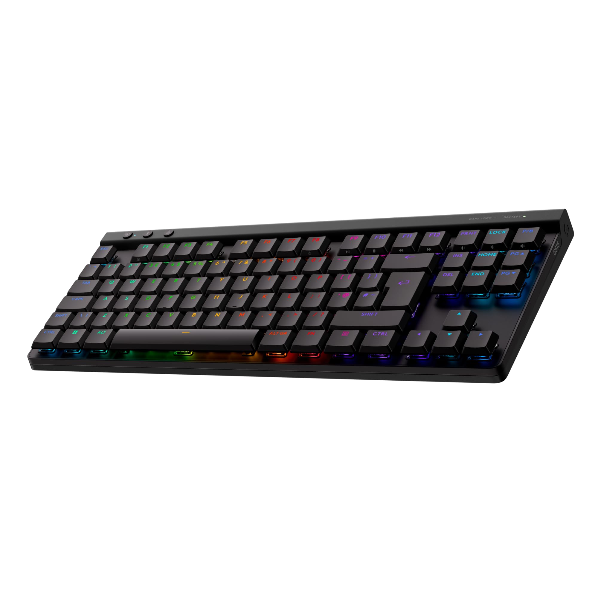 Logitech G G515 LIGHTSPEED TKL Kabellose Gaming-Tastatur mit GL Brown-Schaltern, Schwarz