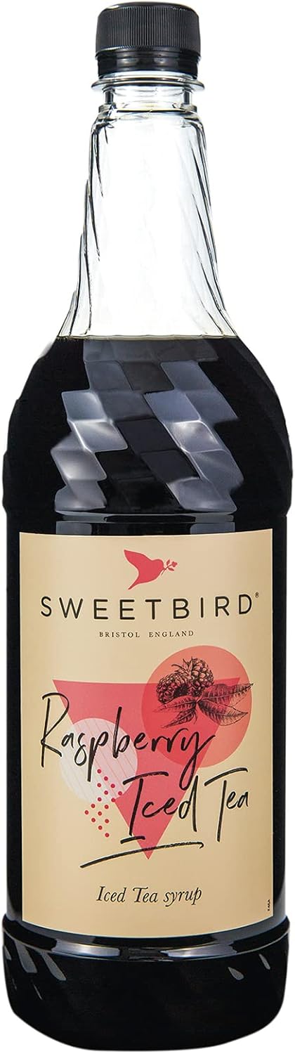 Sweetbird Himbeer-Eisteesirup (1 Liter) – Veganerfreundlich