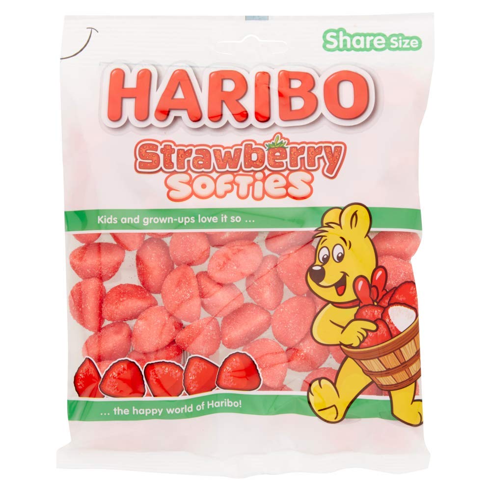 Haribo - Erdbeer Softies Fruchtbonbons 160g