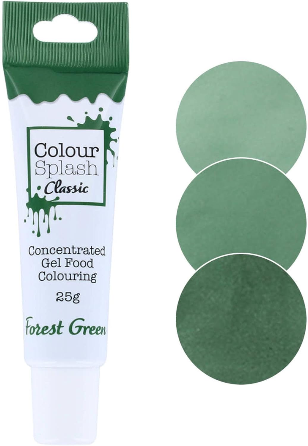 Colour Splash Lebensmittelfarbgel – Waldgrün, 25 g, hochkonzentrierte Quetschtube