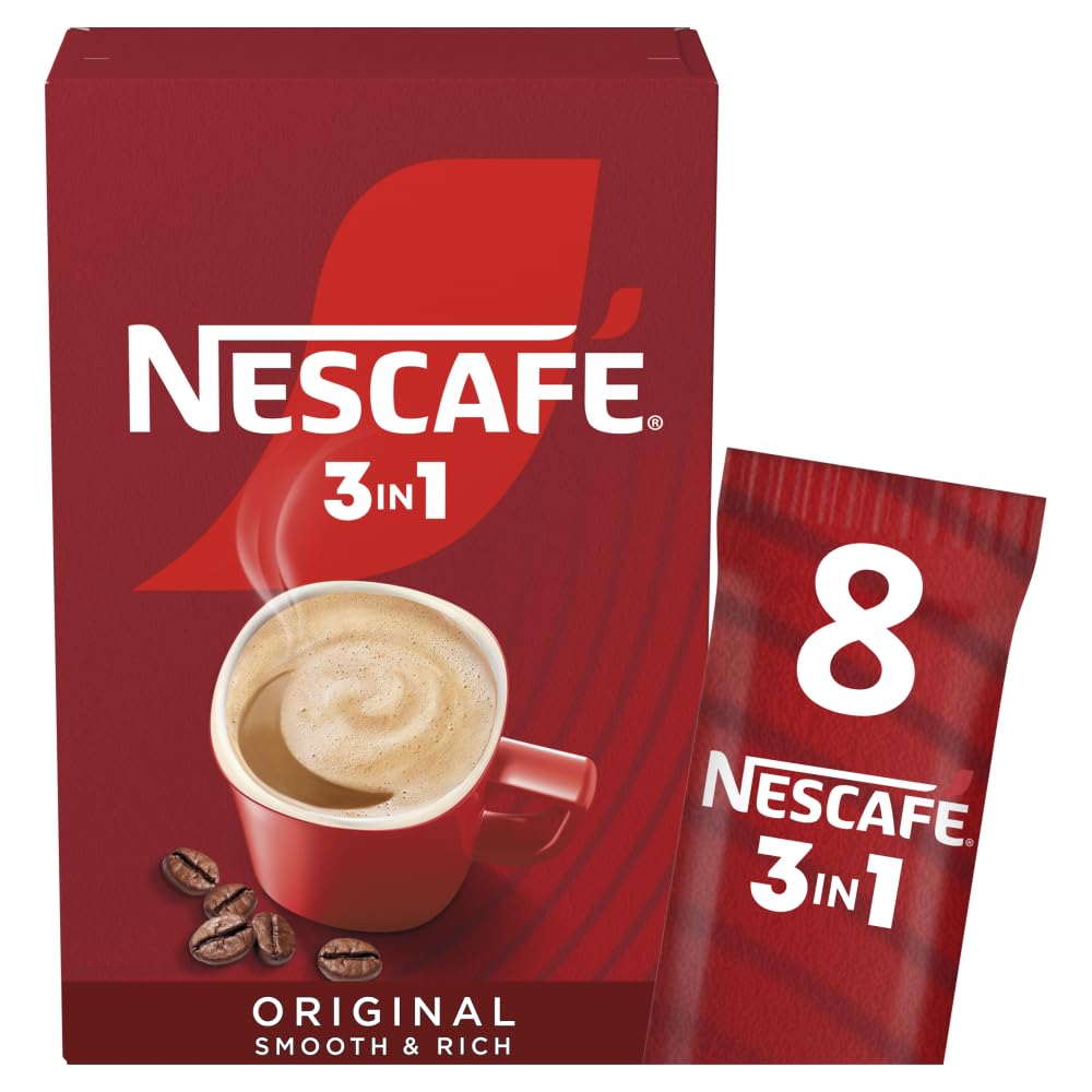 NESCAFÉ 3 IN 1 Original Instantkaffee (1 Packung, 8 Getränke)