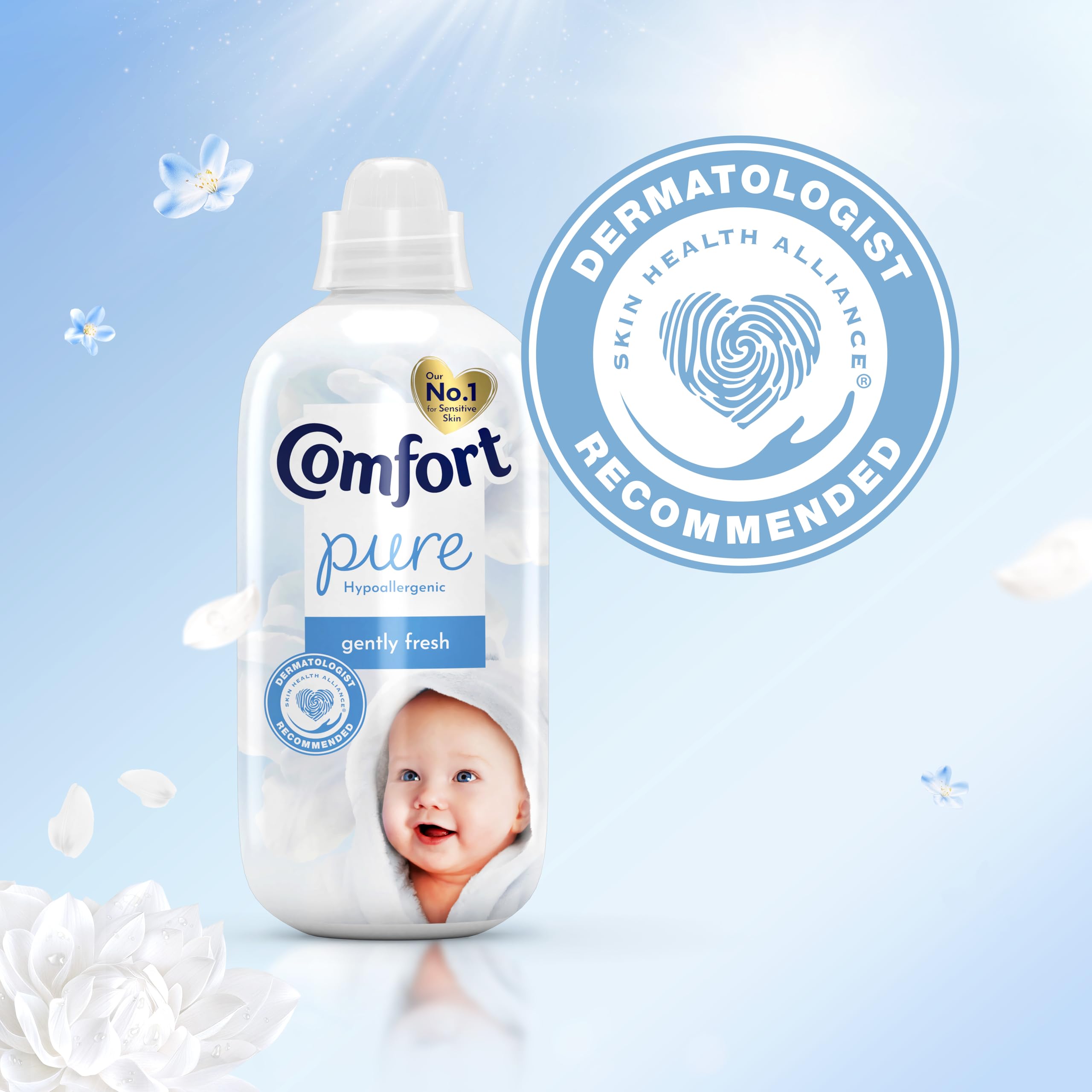 Comfort Pure Hypoallergener Weichspüler – Von Dermatologen empfohlen für empfindliche Haut