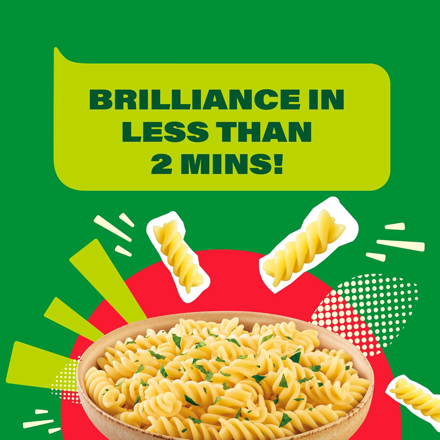 Dolmio Pasta Twists Mikrowellen-Fusili-Nudeln, Großpackung 6 x 200 g
