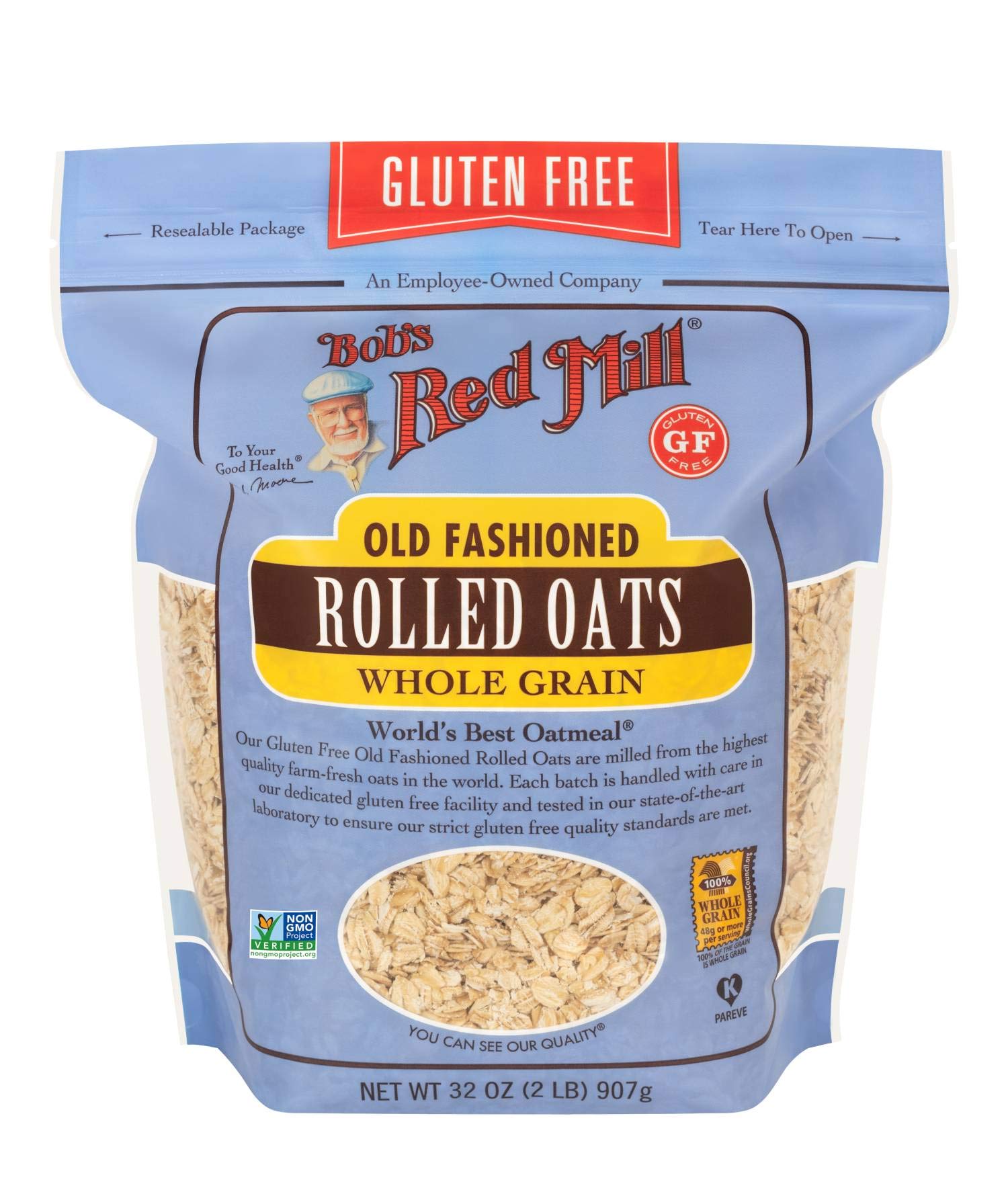Bob's Red Mill Old Fashioned Haferflocken, glutenfrei, Vollkorn, 907 g