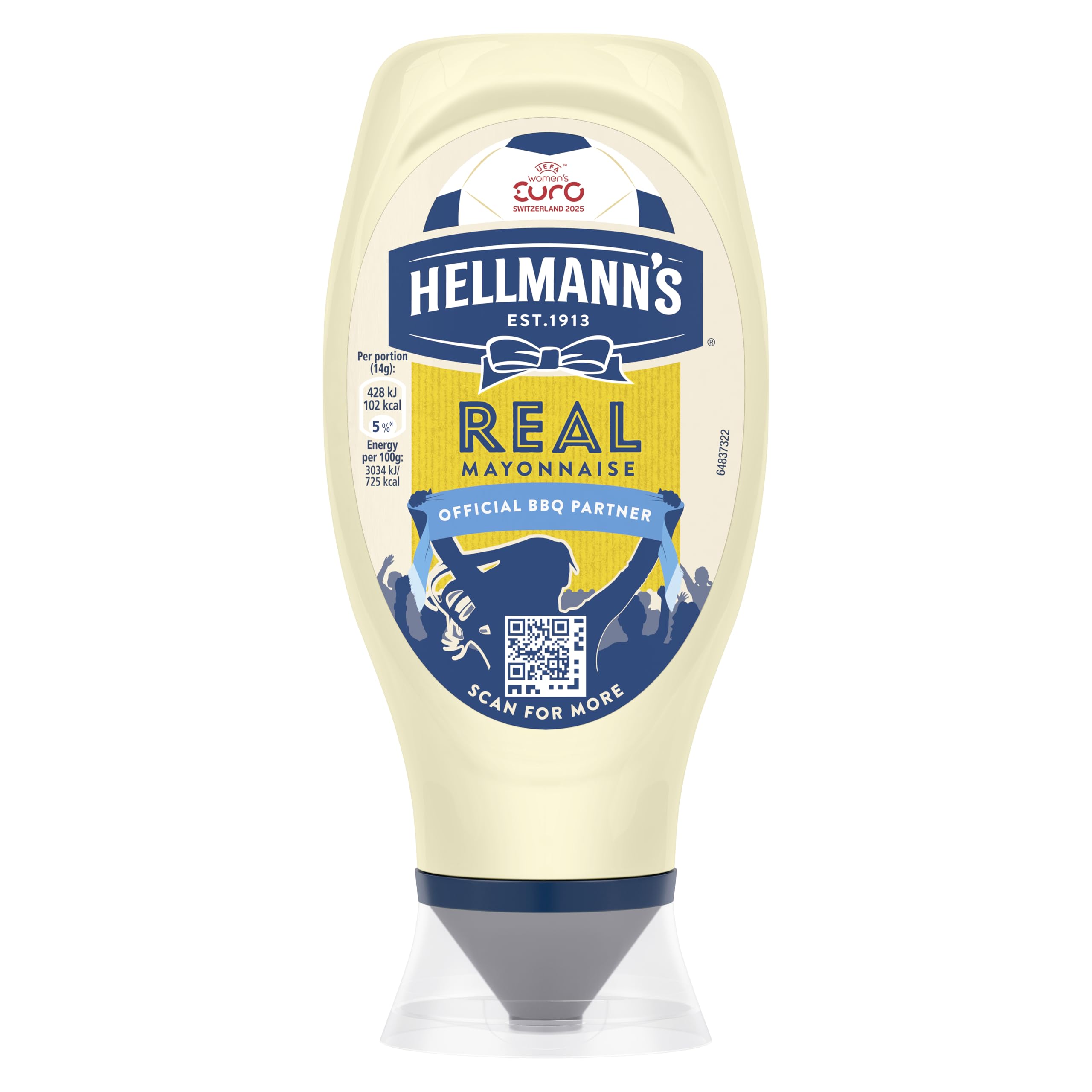 Hellmann's UEFA EURO 2024 Limited Edition Echte Mayonnaise-Quetschflasche
