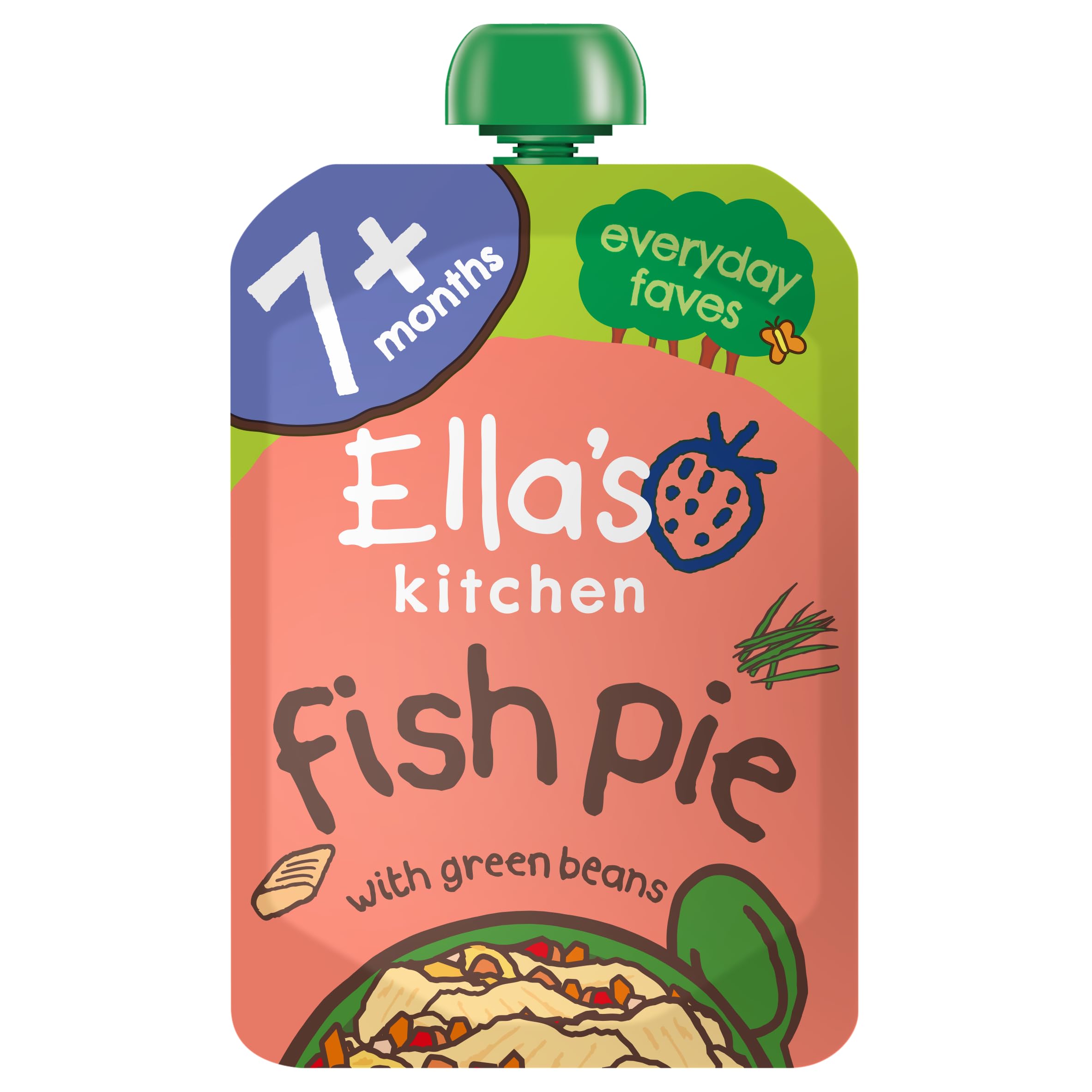 Ella's Kitchen - Fabelhaft sättigende Fischpastete mit Petersilie, 130 g