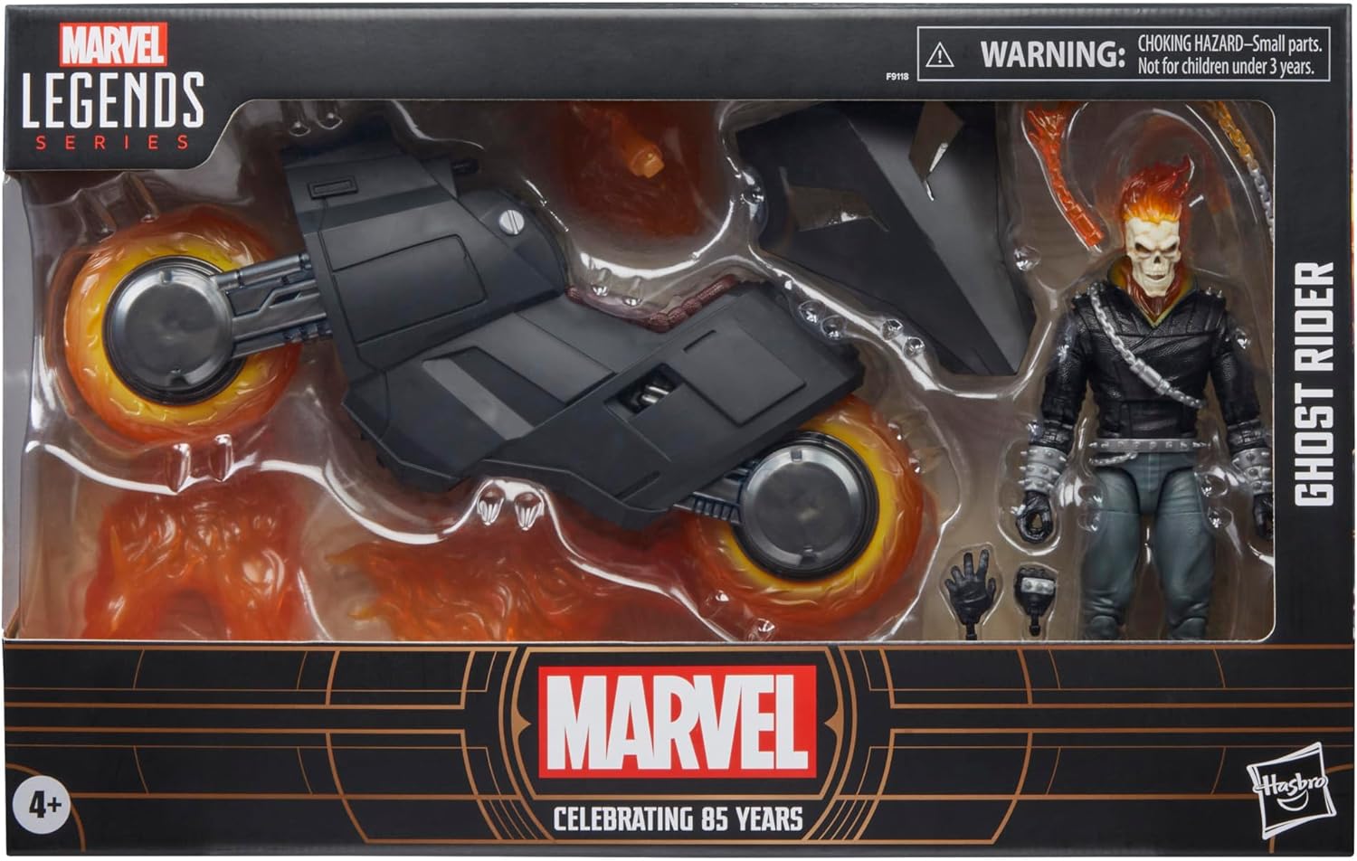 Hasbro Marvel Legends Series Ghost Rider – Danny Ketch Actionfigur mit Hell Cycle Motorrad (F1234)