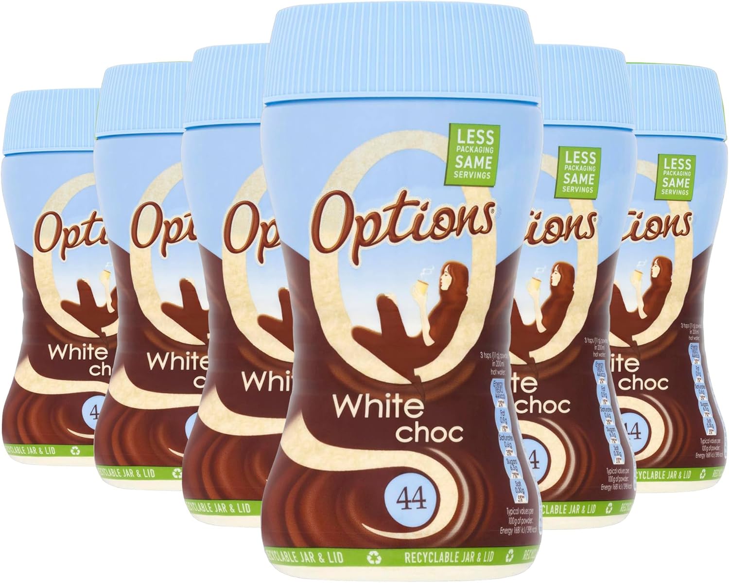 Twinings Options Instant-Heißgetränk mit weißem Schokoladengeschmack (6 x 220 g)