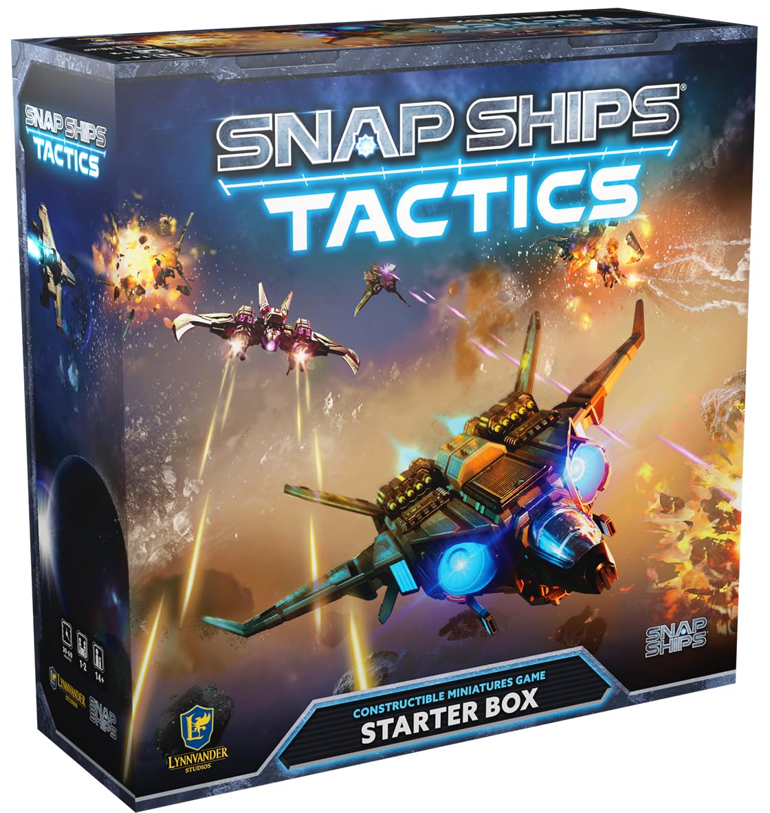 SNAP SHIPS: Tactics Starter Box - Customizable Miniatures Battle Game for Ages 14+