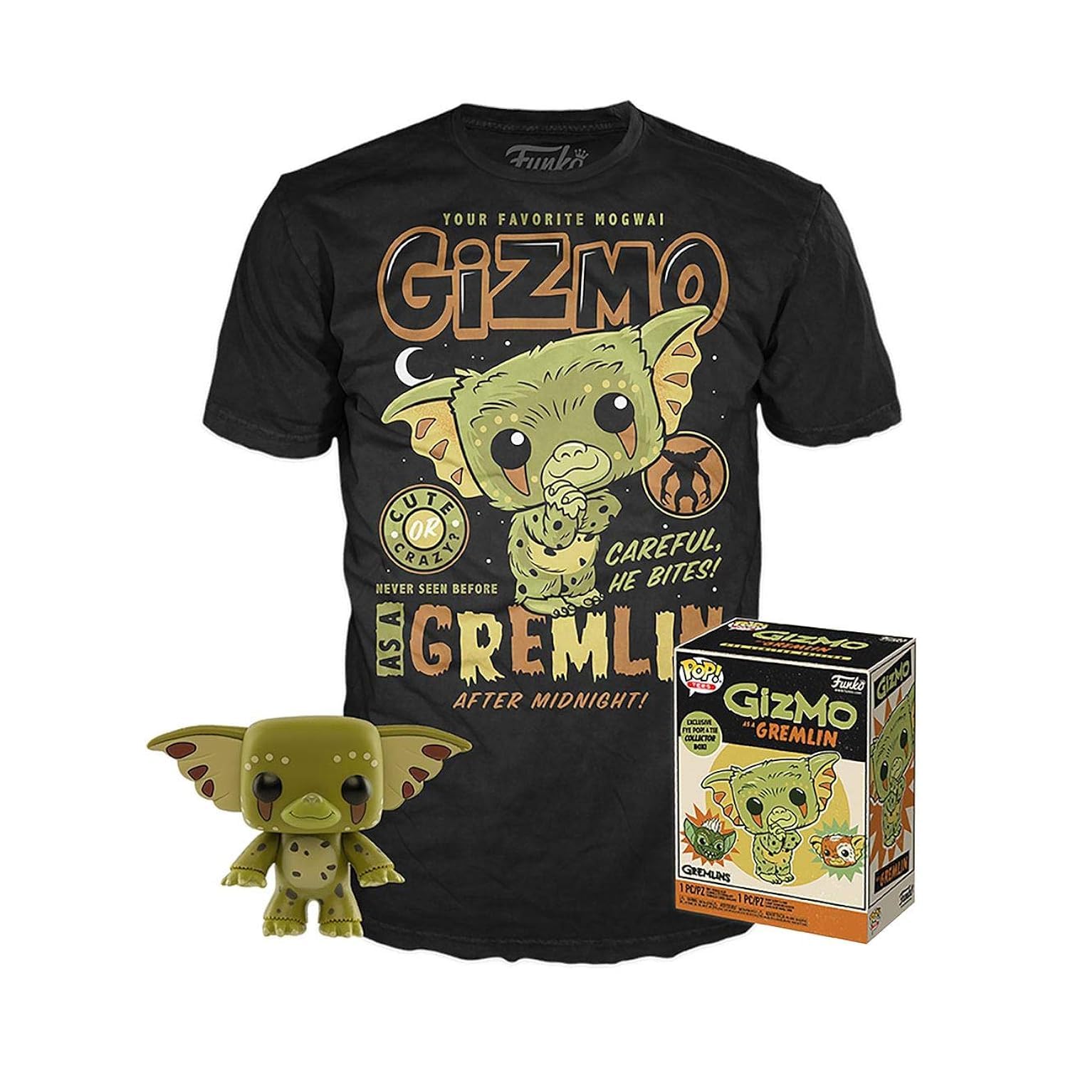 Funko Pop! Gremlins – Gizmo Vinylfigur & T-Shirt-Set (Heo-exklusiv), Größe M