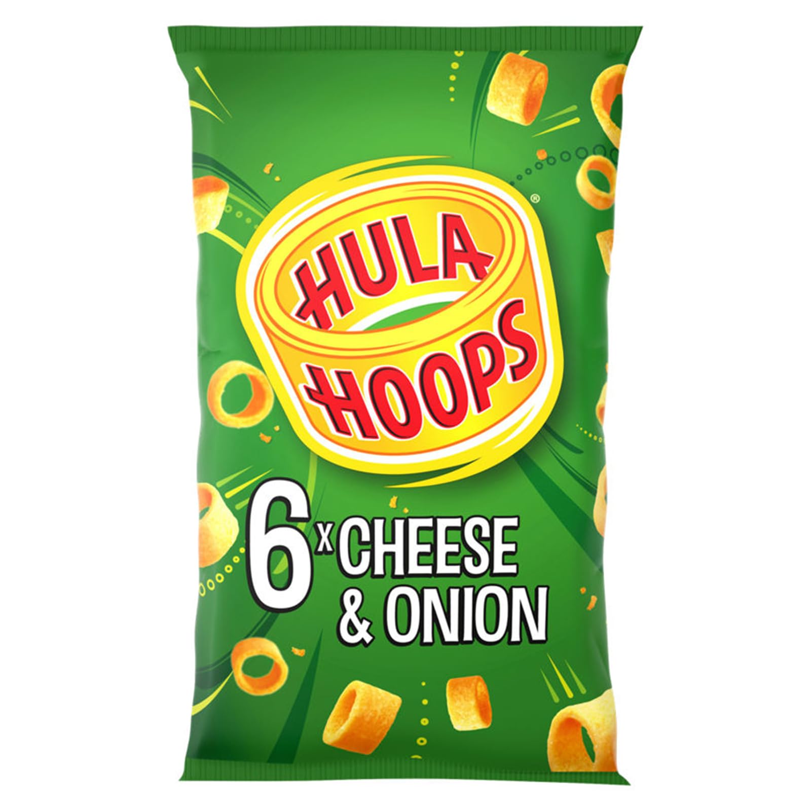 Hula Hoops Käse & Zwiebel Multipack 6 x 24g - Köstlich knusprige Kartoffelringe
