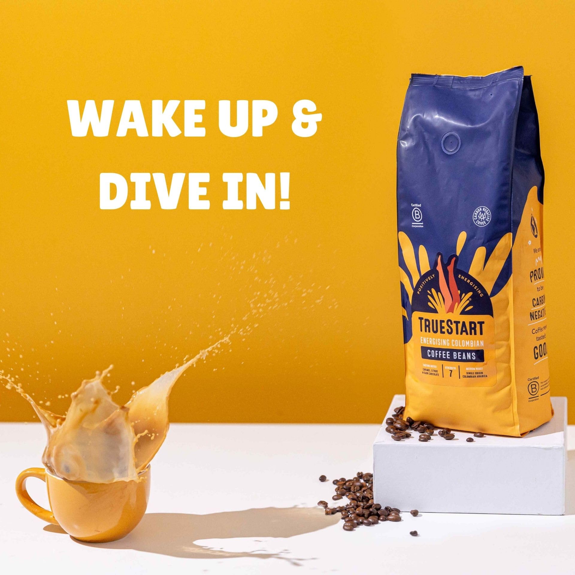 TrueStart – Sanfter, belebender kolumbianischer gemahlener Kaffee, 200 g