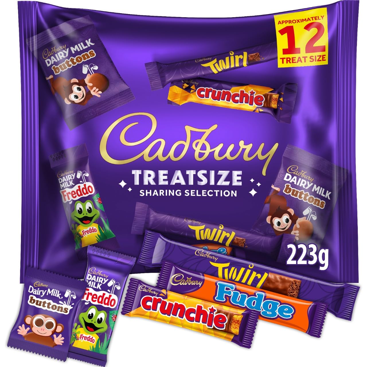 Cadbury Treatsize Sharing Selection – 223 g Schokoladen-Vielfaltspackung