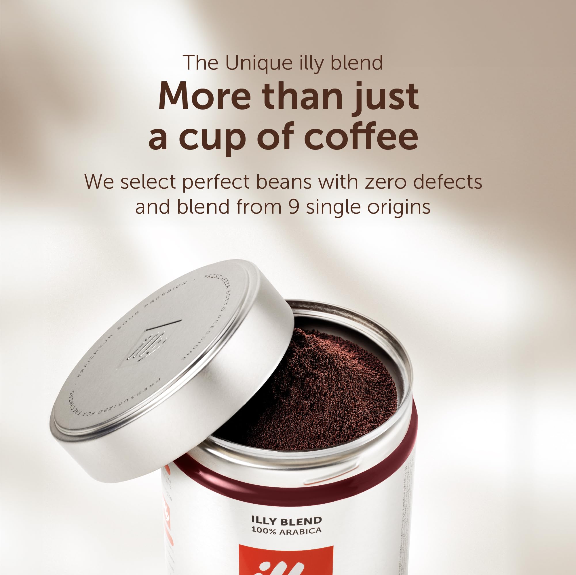 illy Intenso gemahlener Kaffee – dunkle Röstung, 100 % Arabica – 250 g