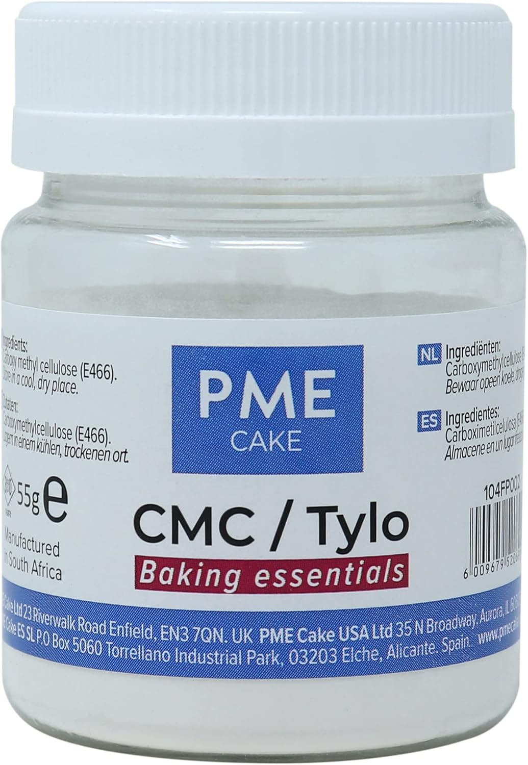 PME - CMC/Tylo Blütenblattpulver, Zuckerpastenverdicker und Blütenpastenbinder, 55 g