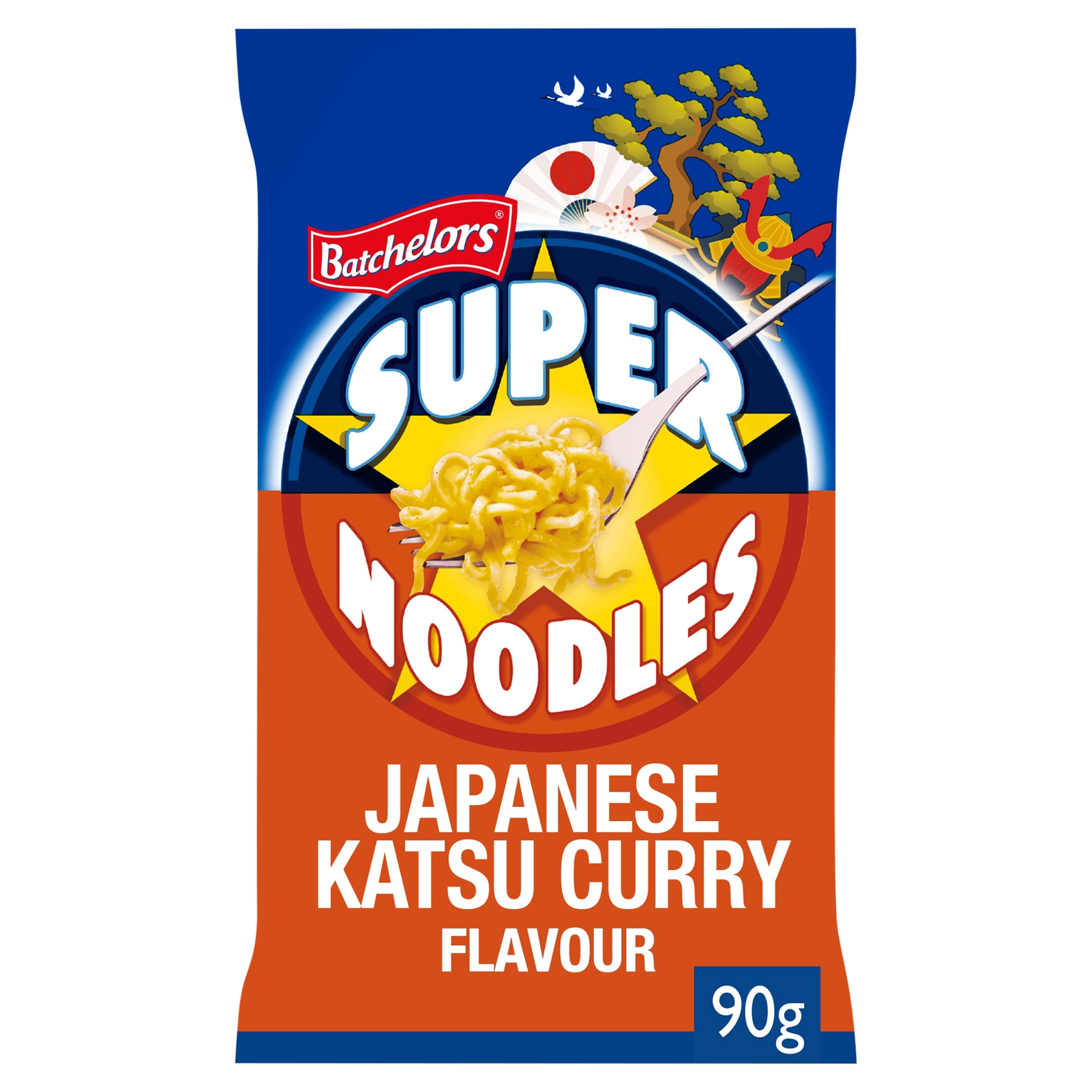 Batchelors Super Noodles Japanischer Katsu-Curry-Geschmack Instant-Snack-Becher