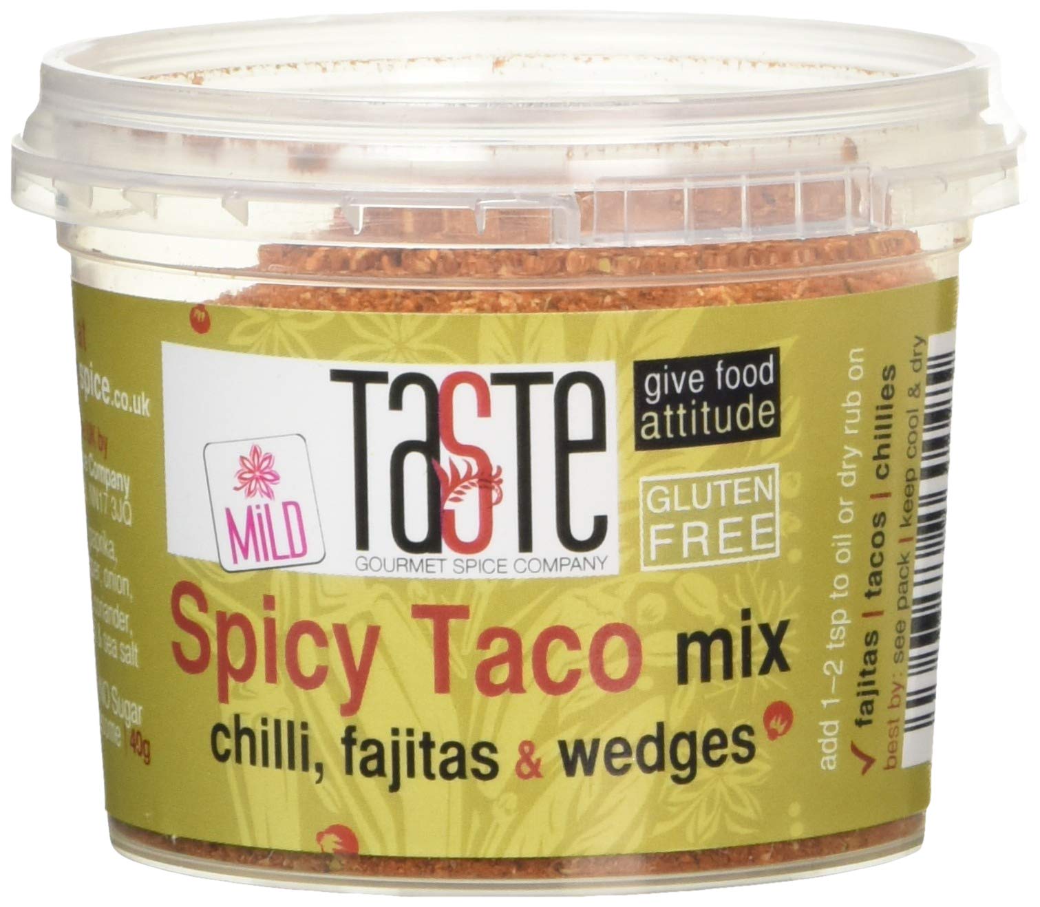 Gourmet Spice Company - Mild-würzige Taco-Mix-Gewürzmischung 40 g