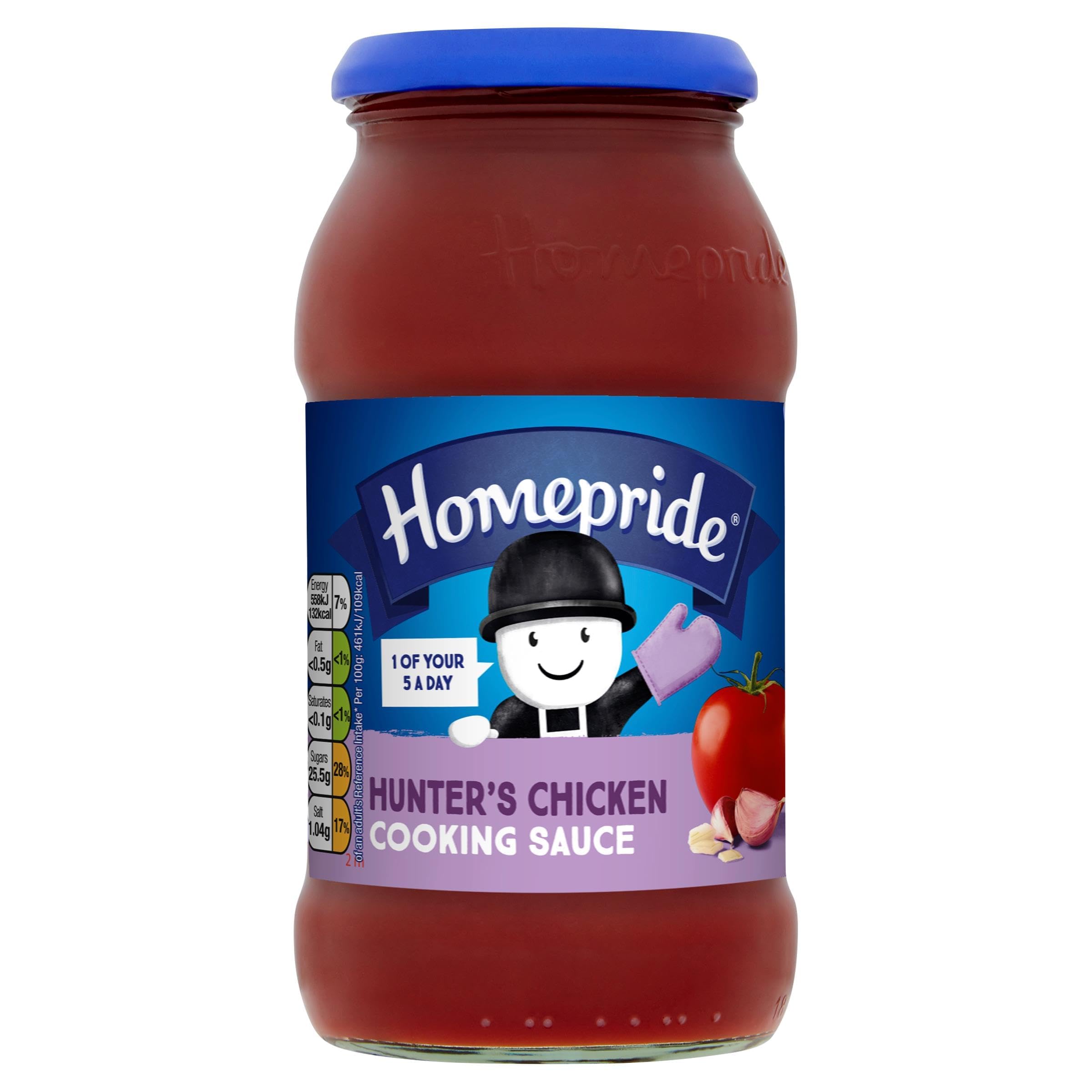 Homepride Süß-rauchige Hunter's Chicken Kochsauce, 485 g Glas