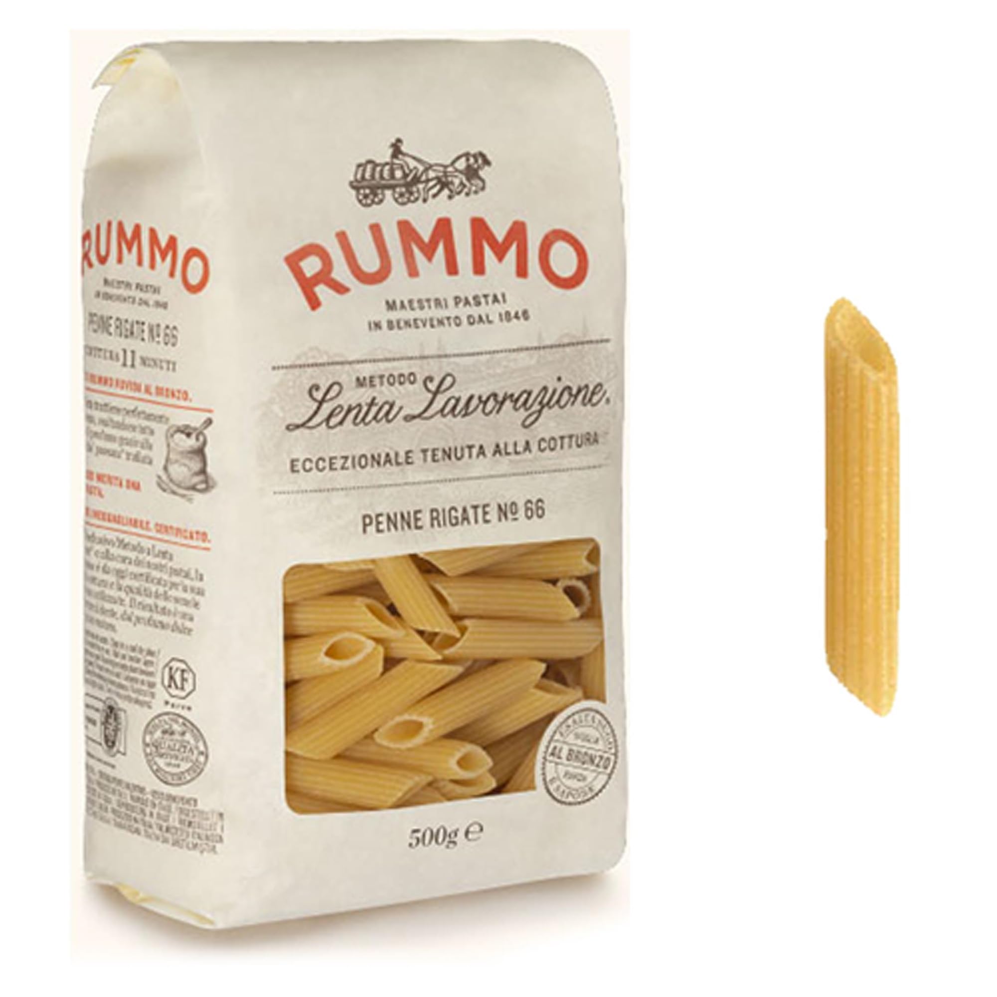 Rummo - Riffelte Penne Rigate Nr.66 Pasta 500g