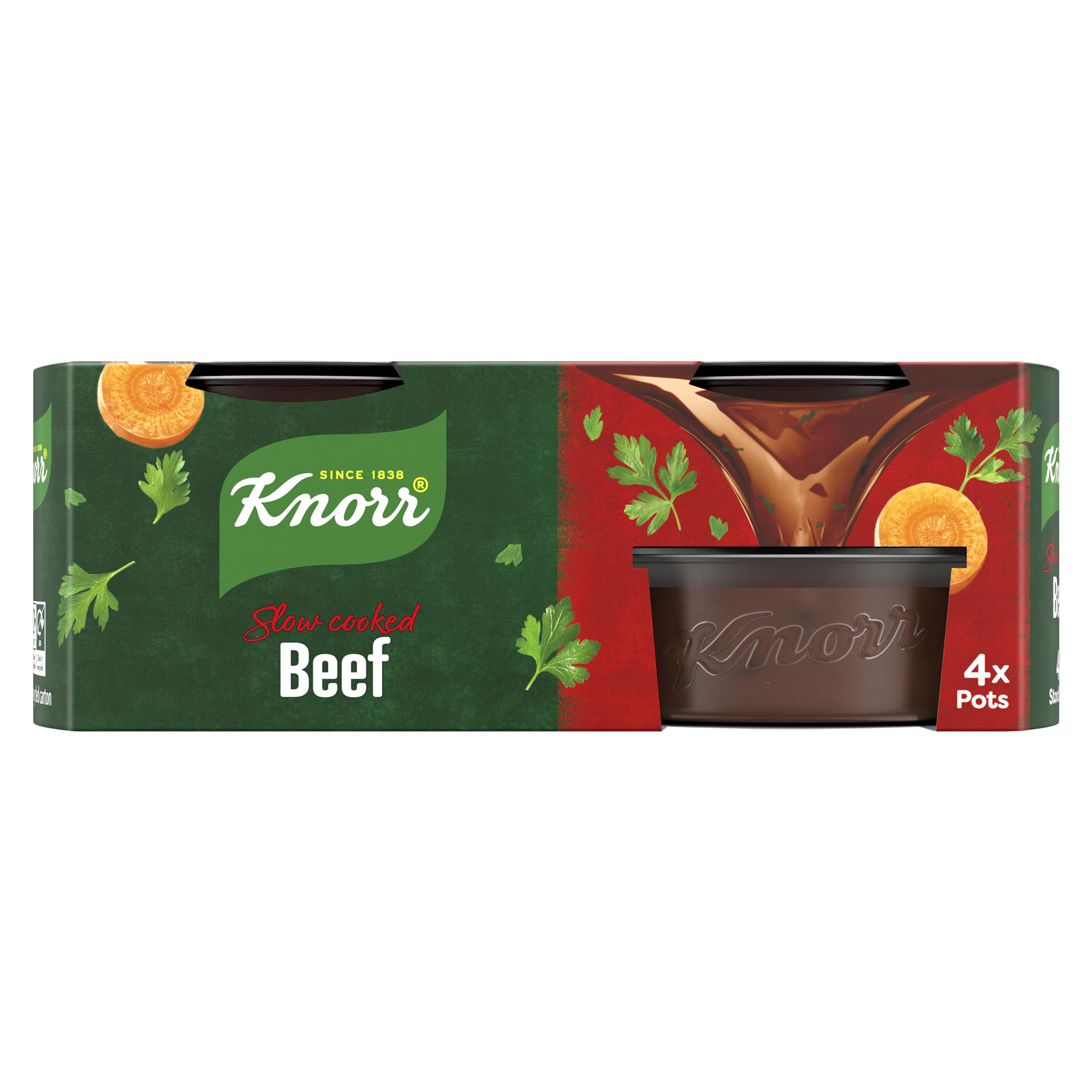 Knorr - Rinderbrühe Töpfchen (112g Packung mit 4)