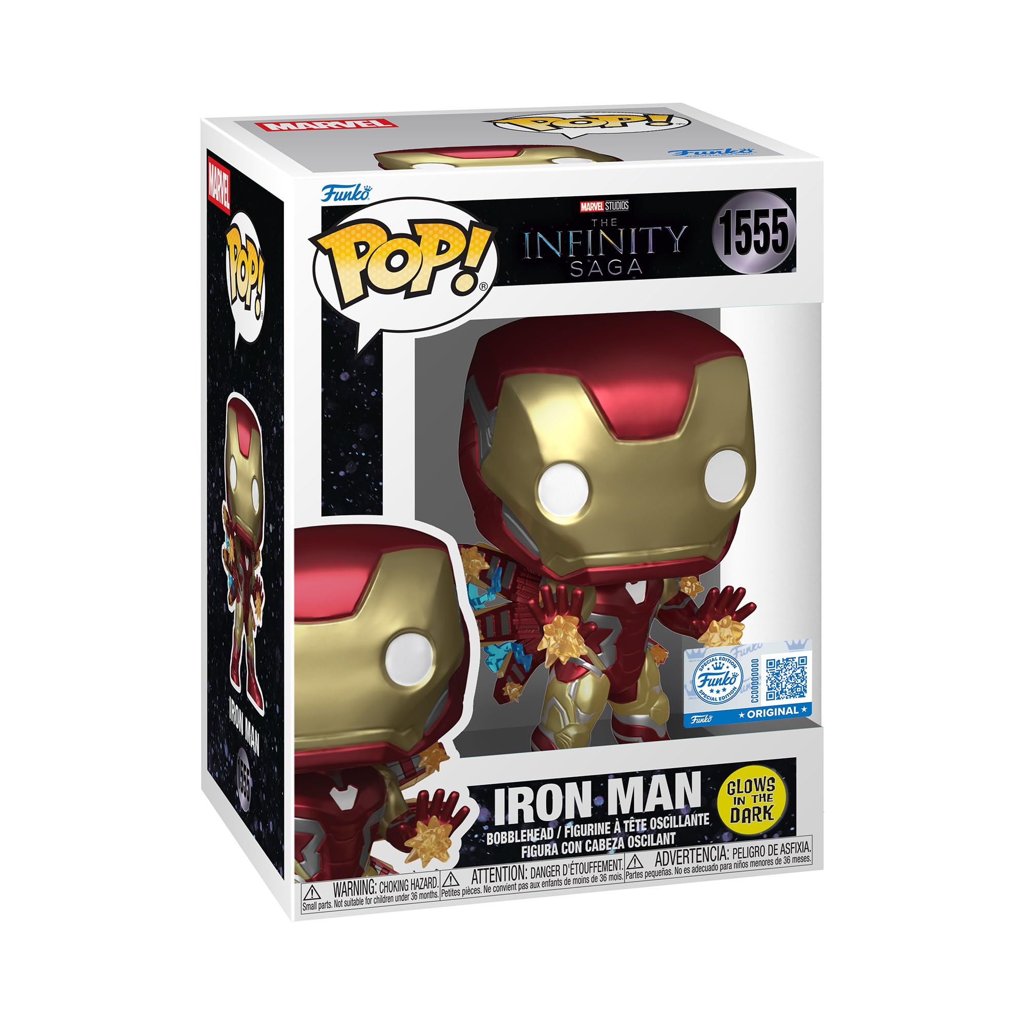Funko Pop! Plus: End Game - Iron Man Beams Glow in the Dark Vinyl Figure