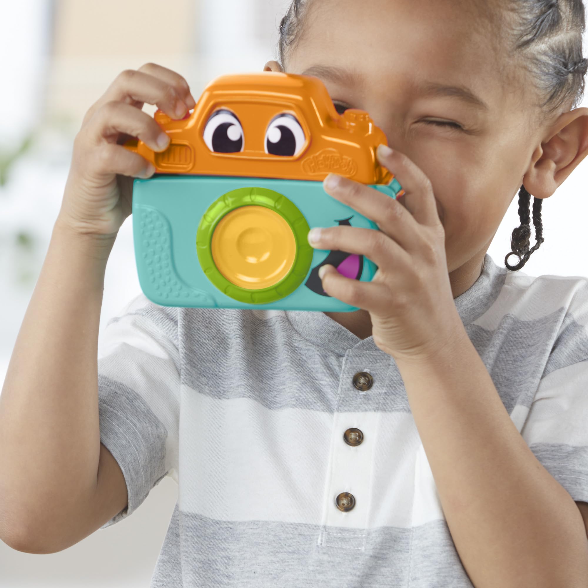 Play-Doh Photo Fun Spielzeugkamera-Starterset – Tiergesichter zum Drücken und Stempeln, für Kinder ab 2 Jahren