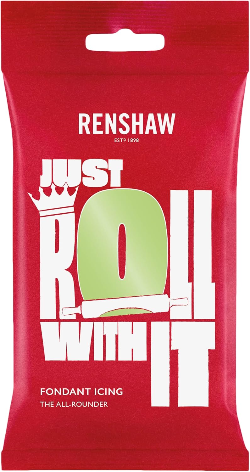 Renshaw Just Roll With It Fondant-Glasur, Pastellgrün, 250 g