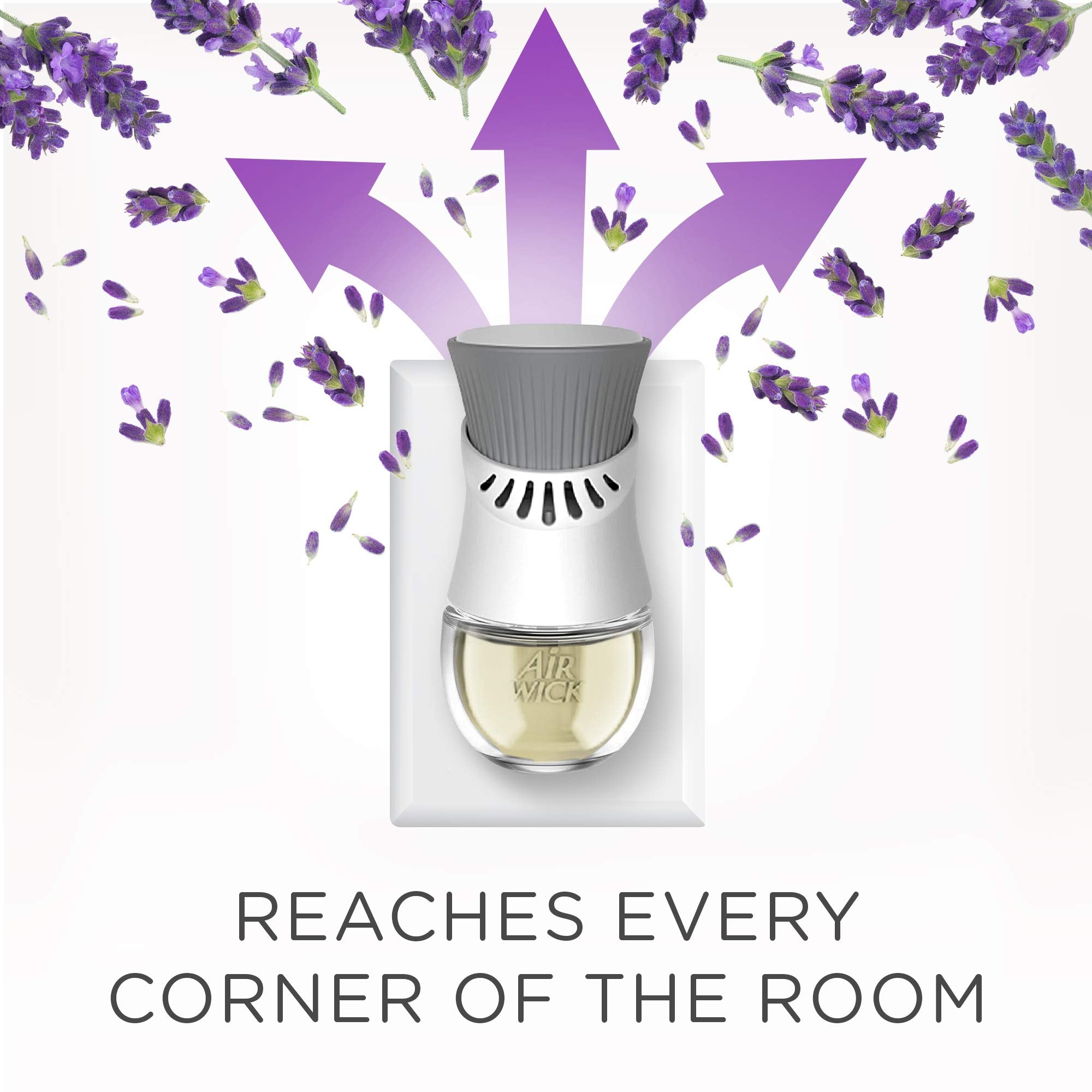 Air Wick - Essential Oils Plug In Refill Air Freshener (Purple Lavender Meadow)