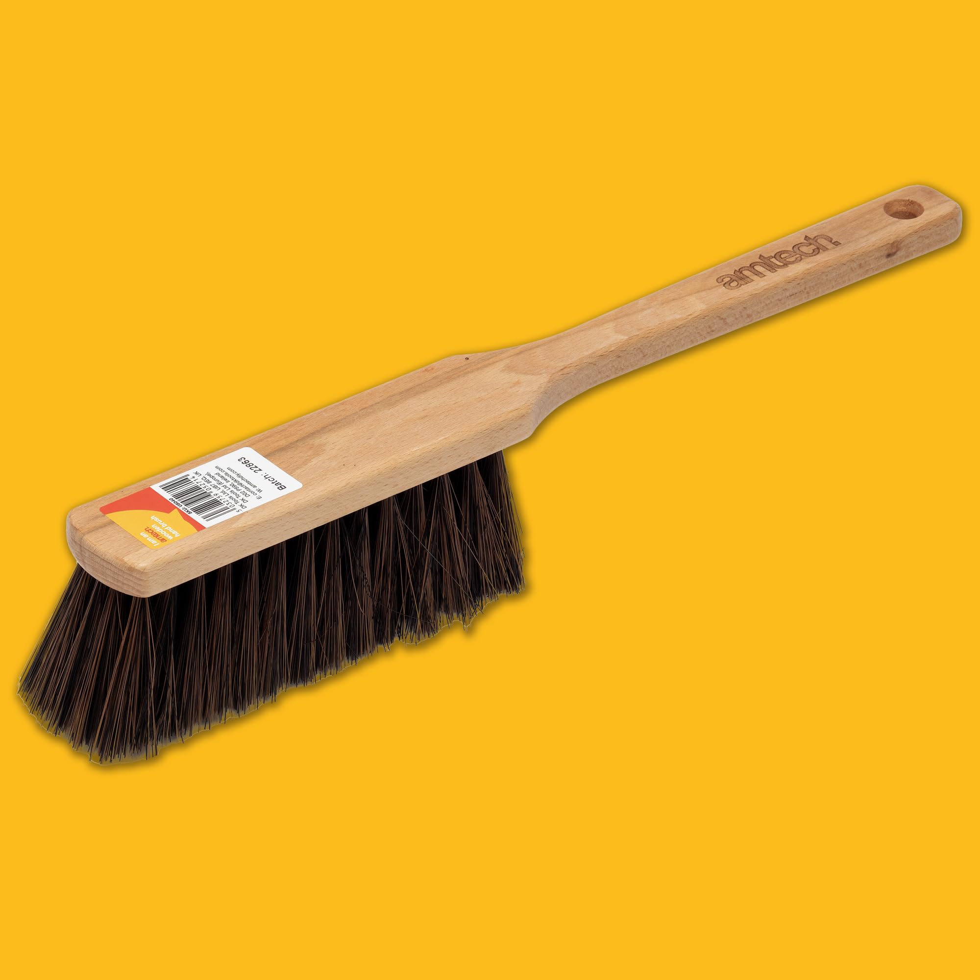 Amtech – Handbürste aus Holz für Gartenarbeit und Reinigung im Innenbereich