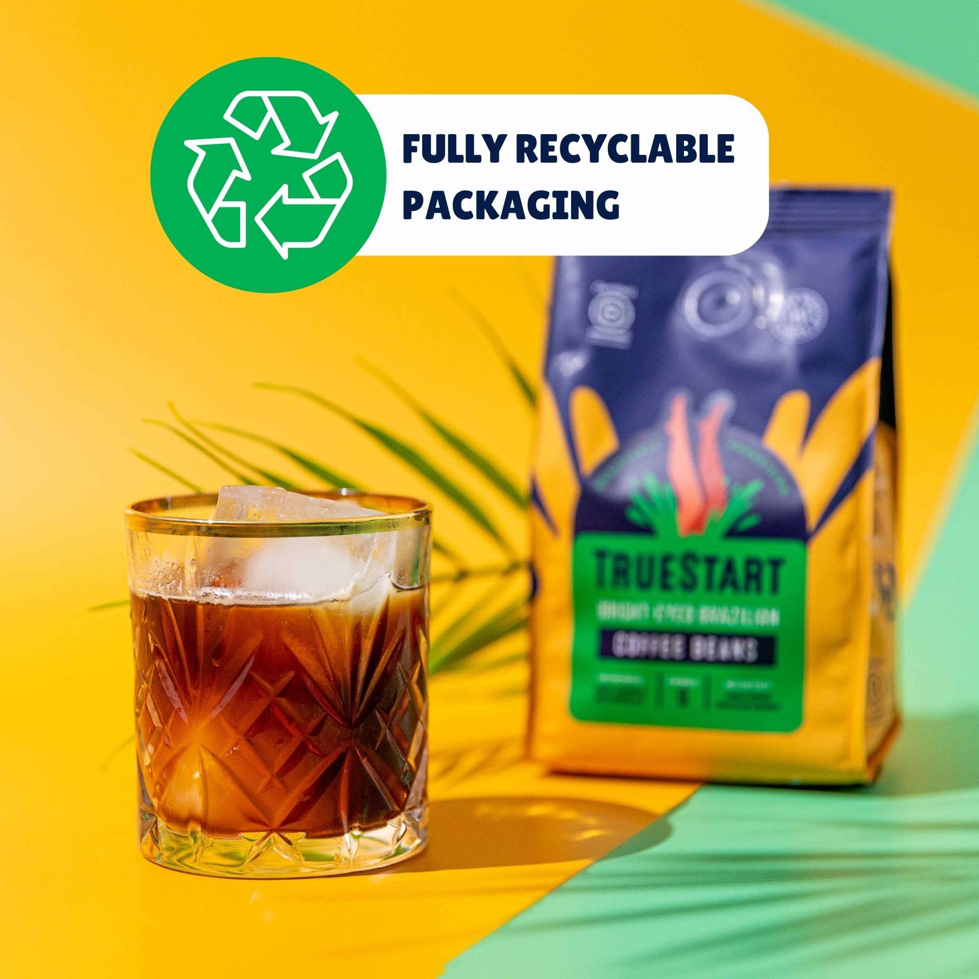 TrueStart Kaffeebohnen Bright-Eyed Brazilian 200g – Mykotoxinfrei, Single Origin, Mittlere Röstung