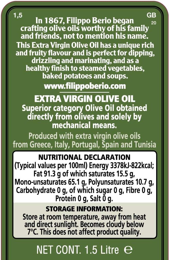 Filippo Berio Natives Olivenöl Extra (1500 ml)