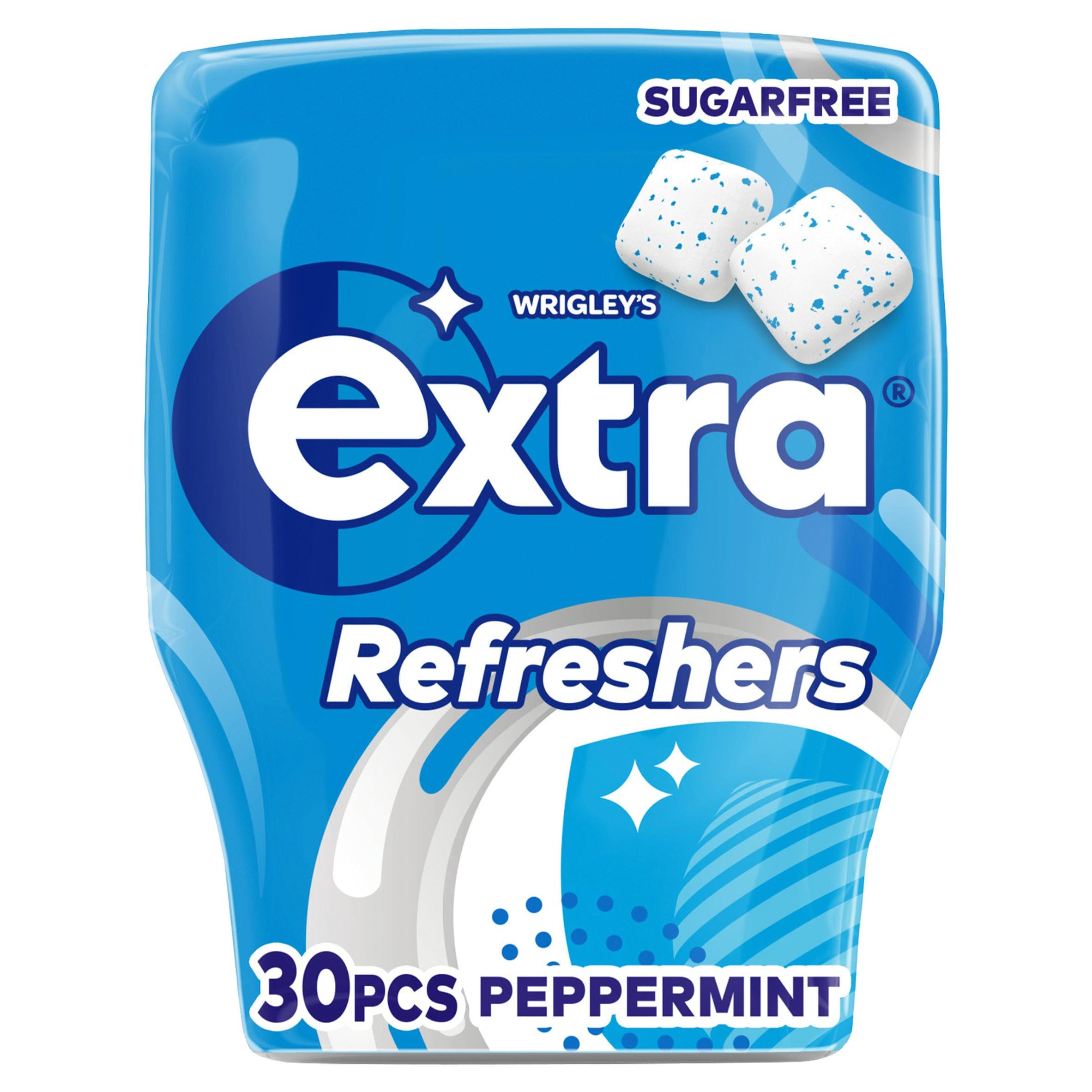 Extra - Peppermint Refreshers Zuckerfreier Kaugummi (30 Stück)