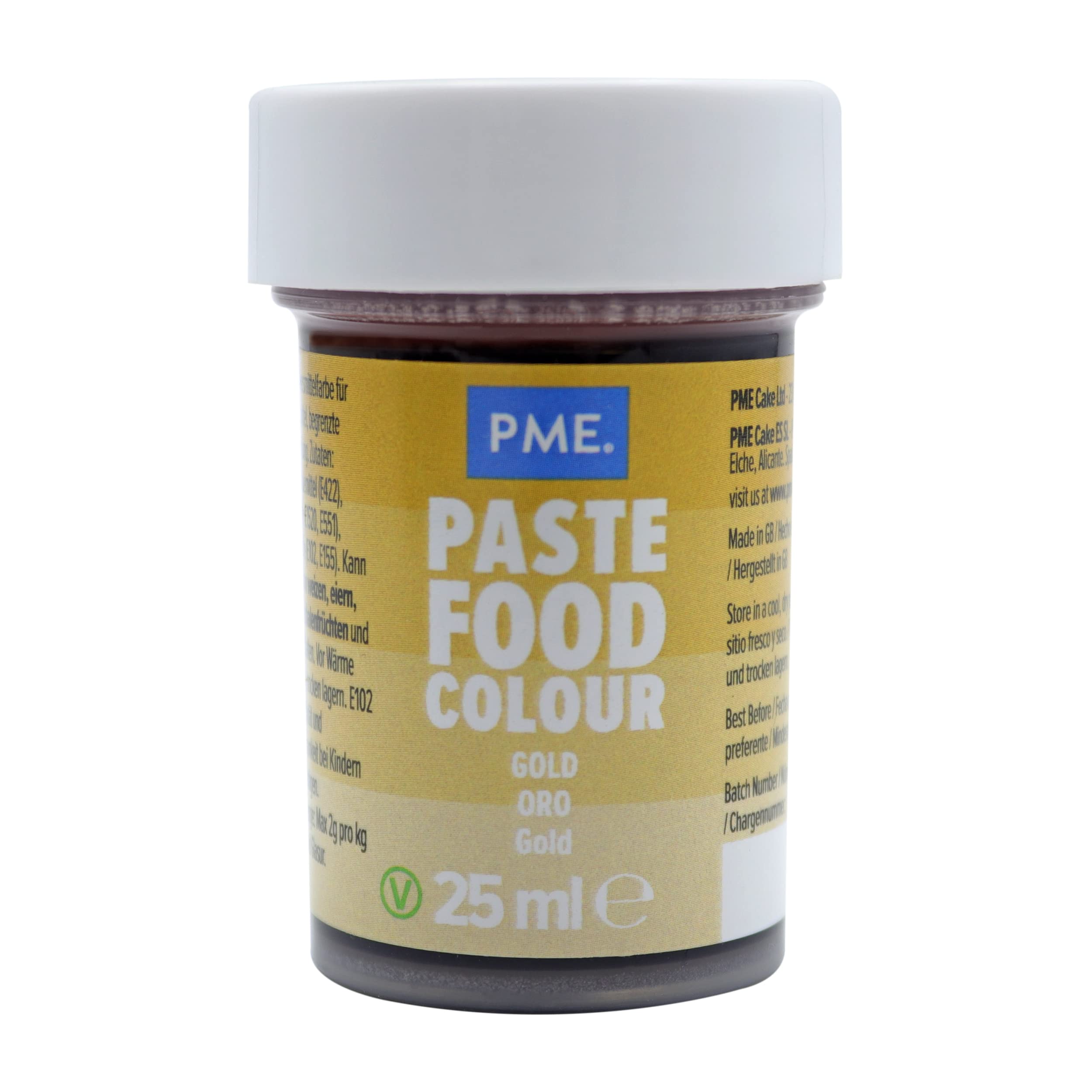 PME Paste Lebensmittelfarbe - Altgold 25 g