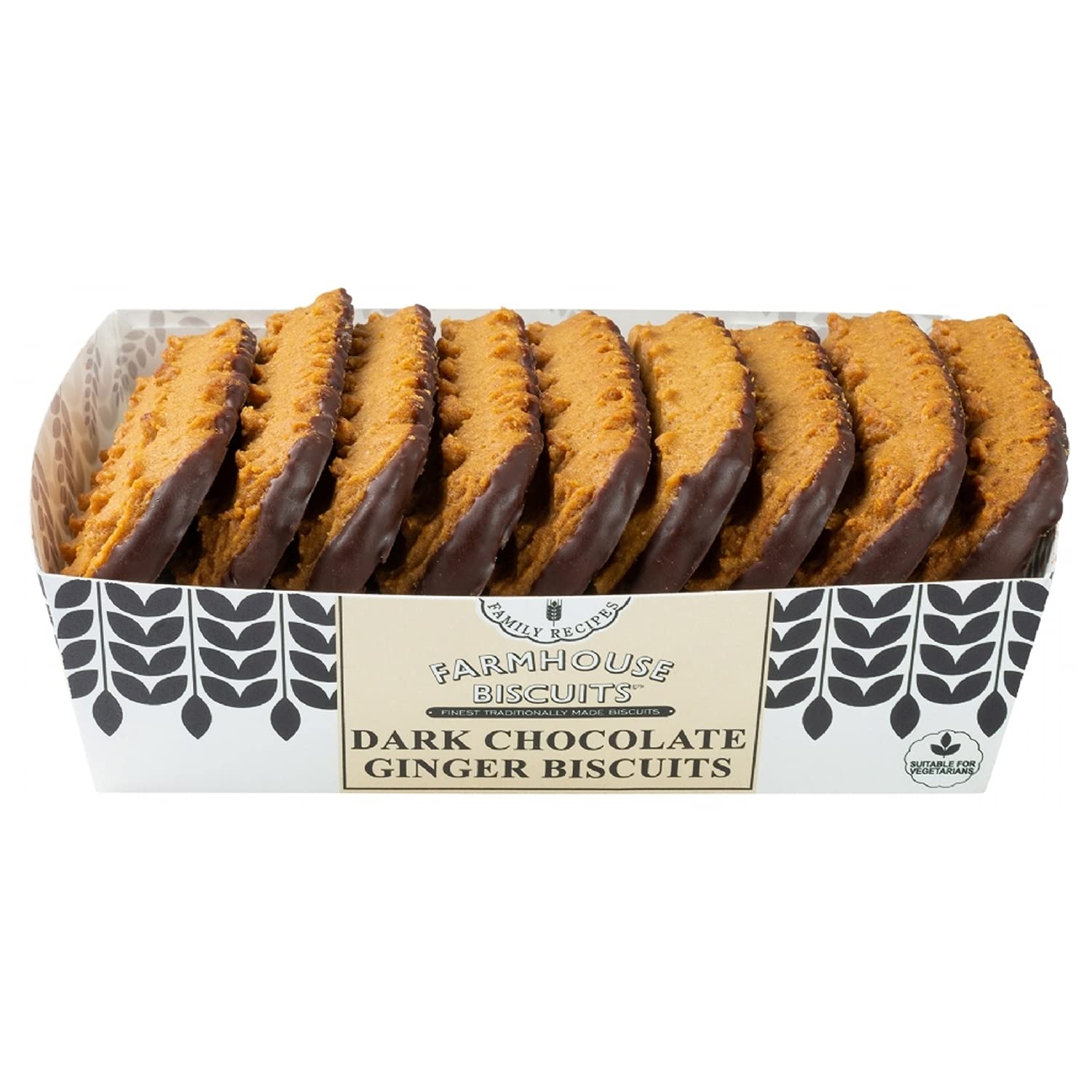Farmhouse Biscuits - Dunkle Schokoladen-Ingwer-Kekse, 150 g