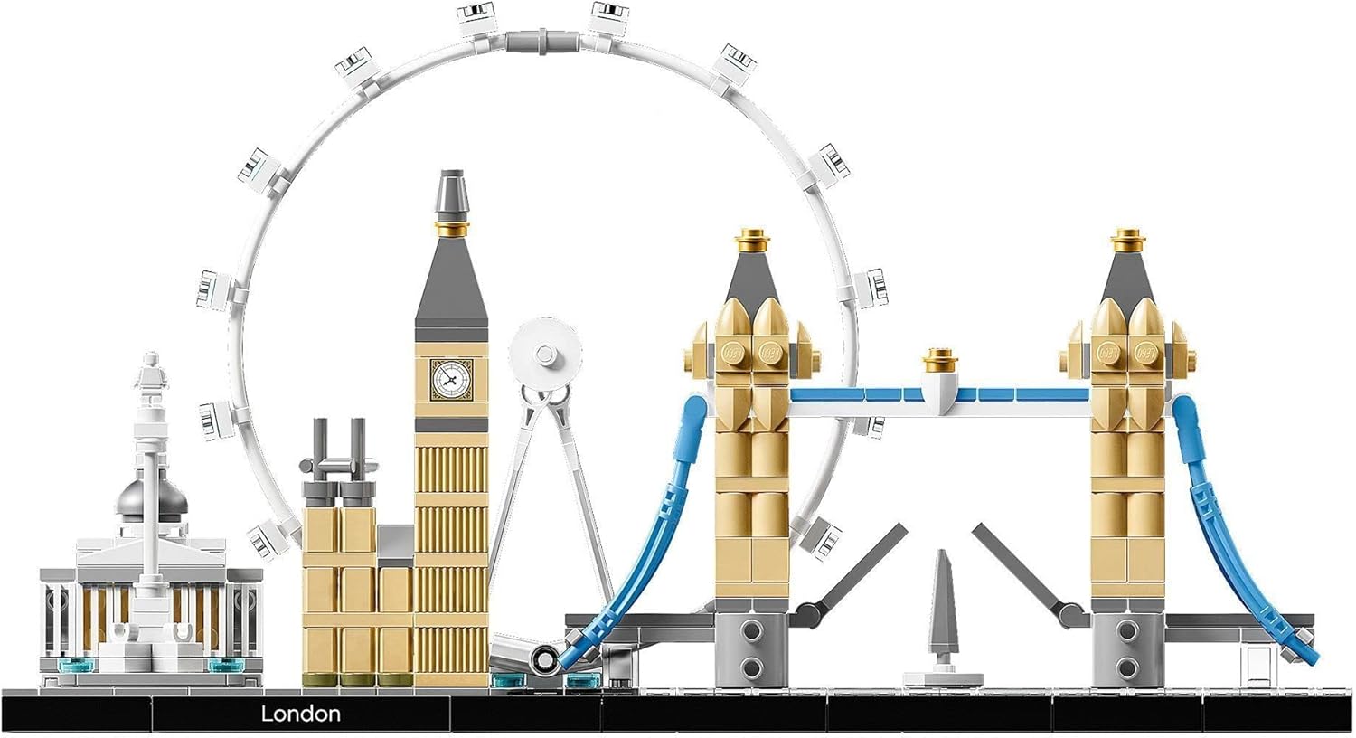 LEGO Architecture Skyline London 21034 – Big Ben, Tower Bridge, London Eye Bauset