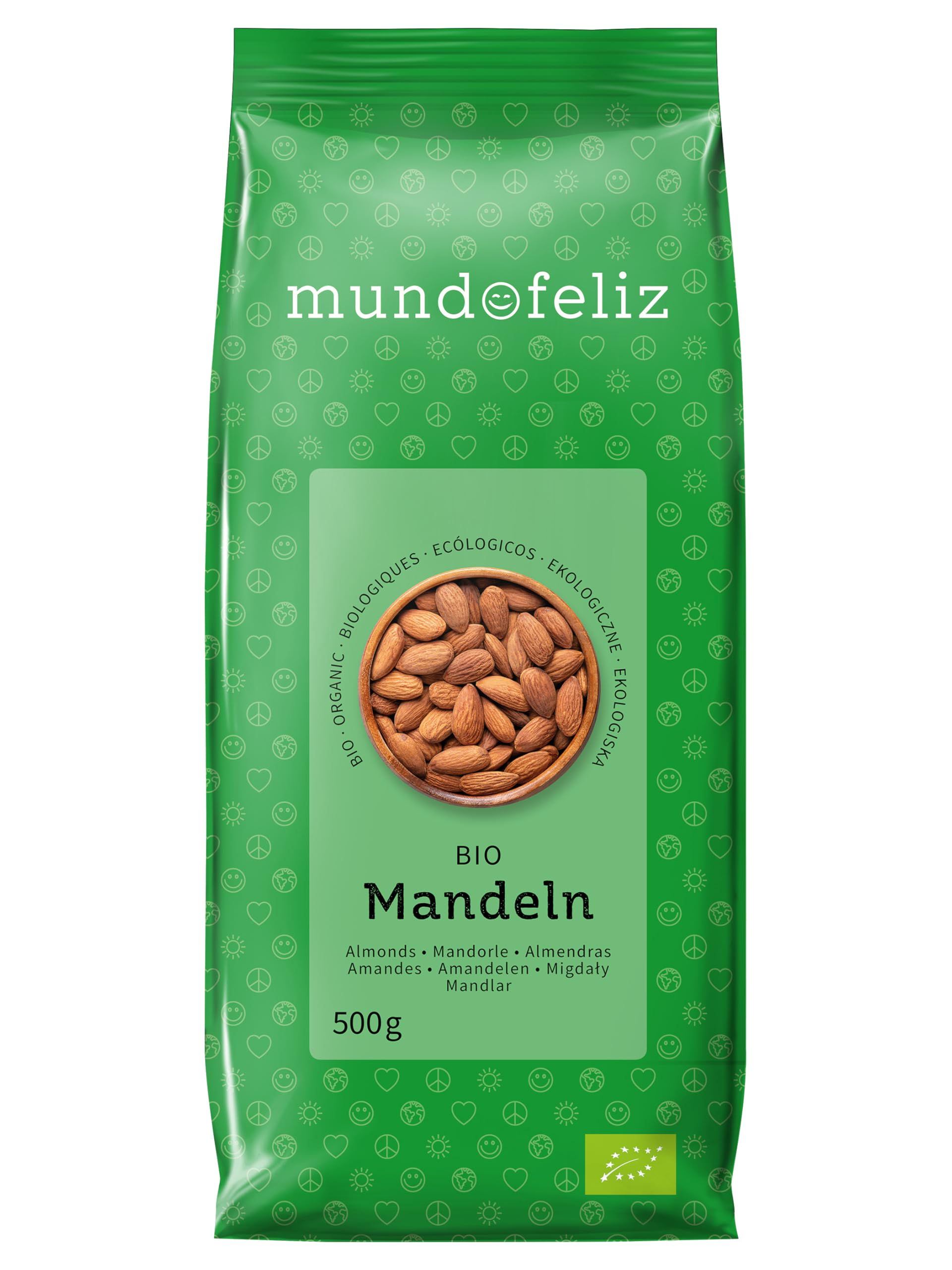 Mundo Feliz - Ganze Bio-Mandeln 2 x 500 g